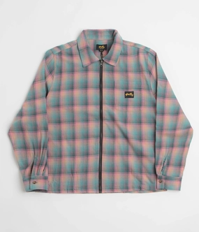 Functional Design Stan Ray Zip Shirt - Pink / Teal Plaid