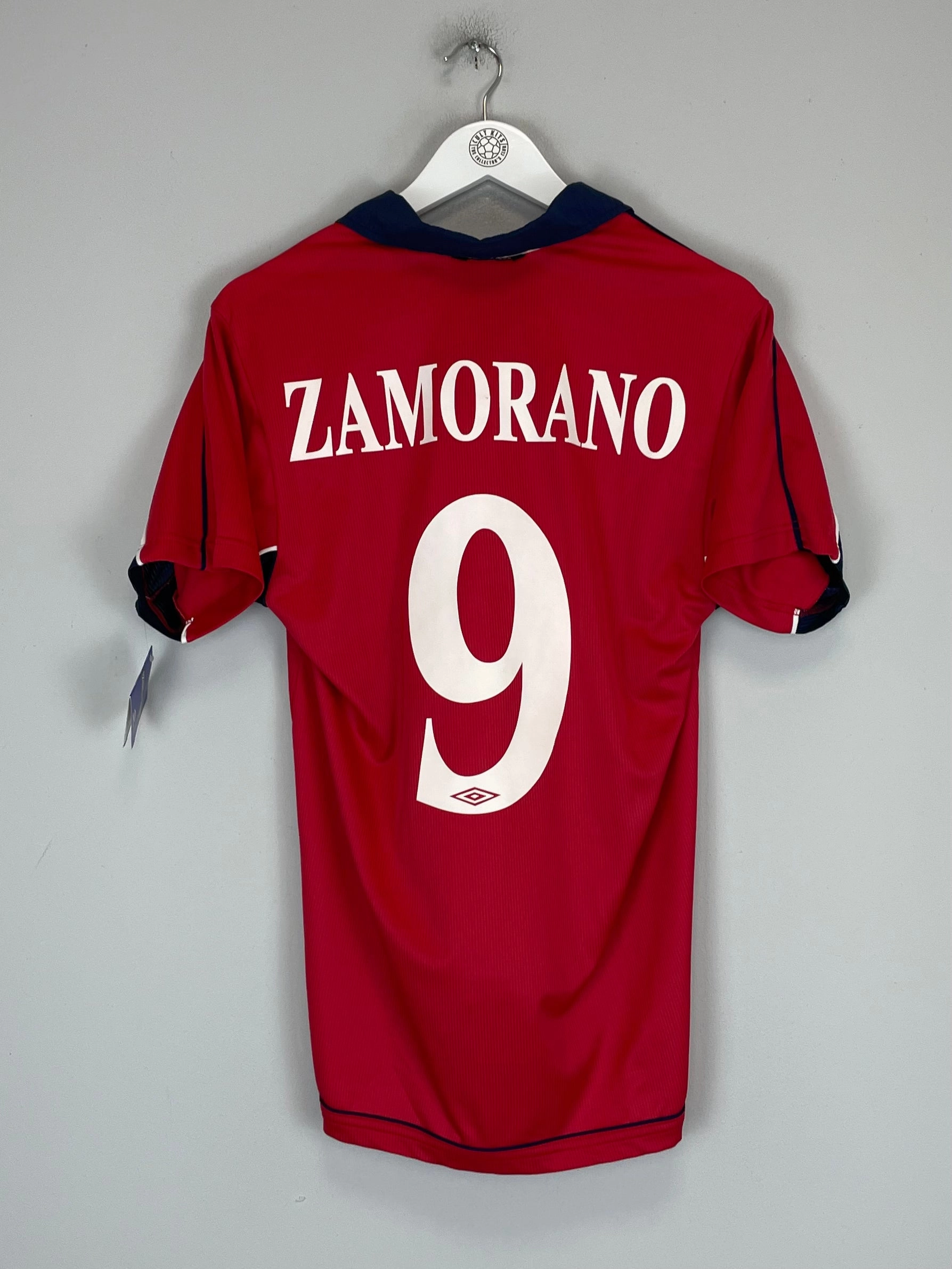 2000/01 CHILE ZAMORANO #9 *BNWT* HOME SHIRT (S) UMBRO Versatile Use Natural motion