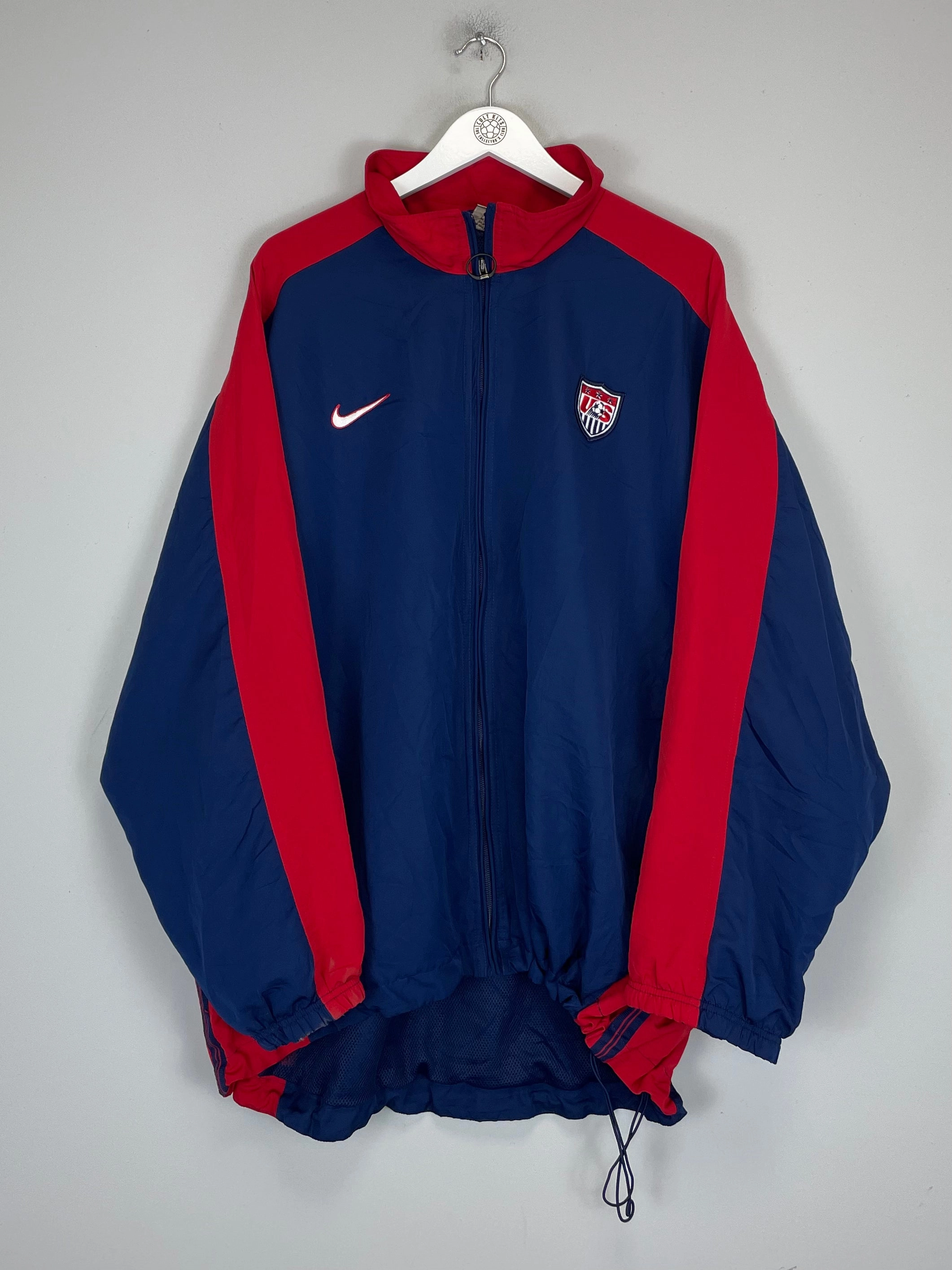 Adjustable Hem Personalized 1998/99 USA TRACK JACKET (XL) NIKE