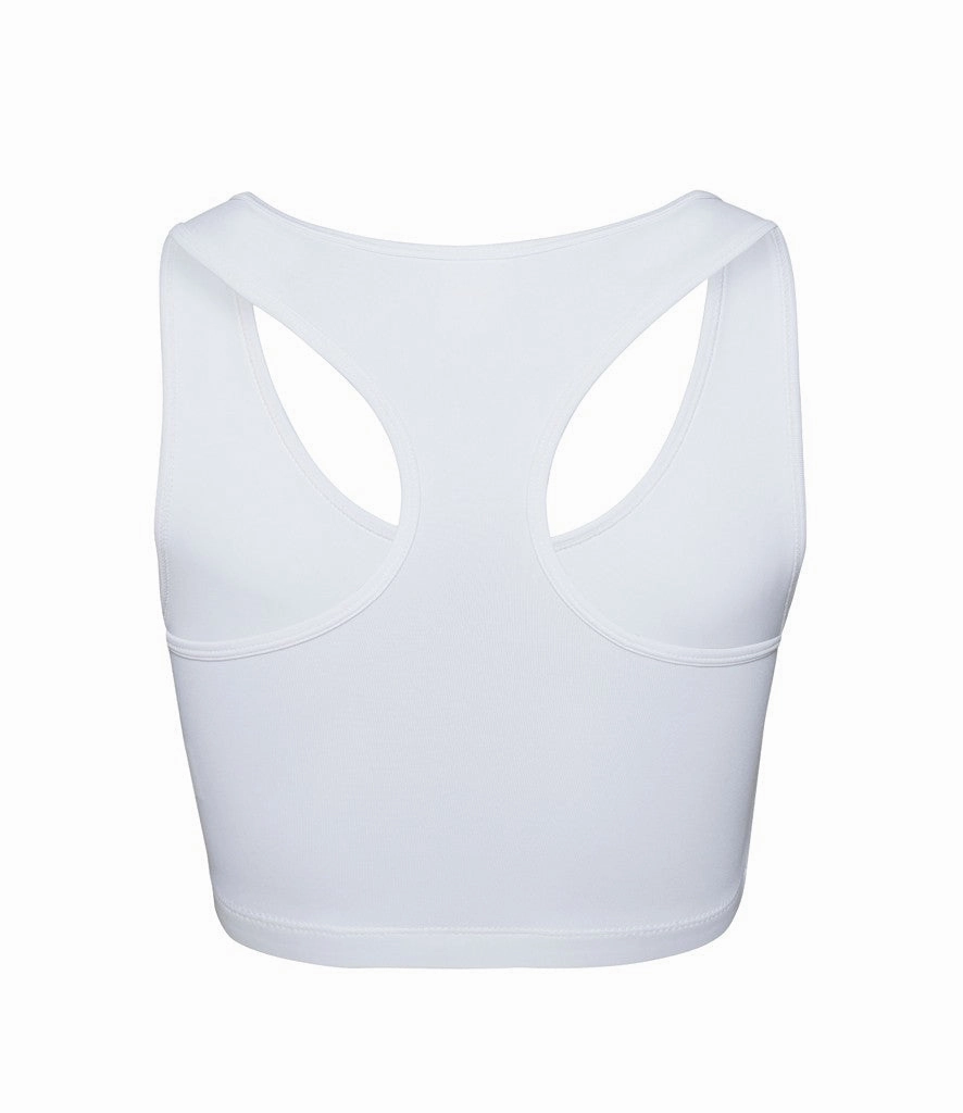 military base Girlie Cool Sports Crop Top | ARCTIC WHITE