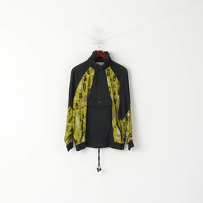 Etirel Le Style Sportif Men M Pullover Jacket Black Vintage Knagaroo Pocket Top All-Purpose Jacket