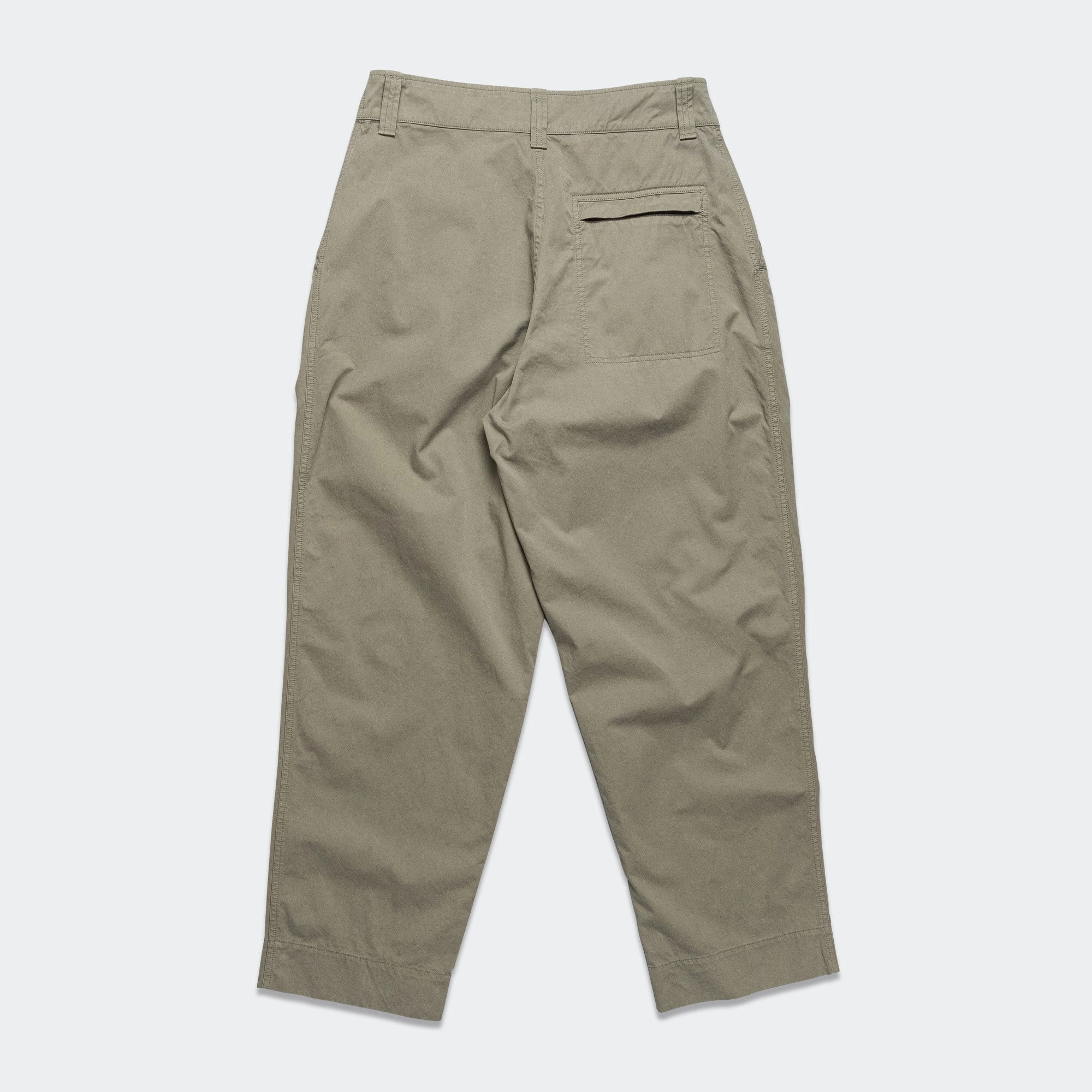 Abrasion Resistant Surface Quick Layer Stitch Pleat Trouser - Tough Cotton Twill Eucalyptus
