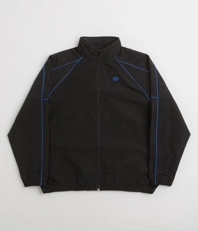 Adidas Gazelle Premiere Track Jacket - Black / White / Team Royal Blue Convertible Features colorful