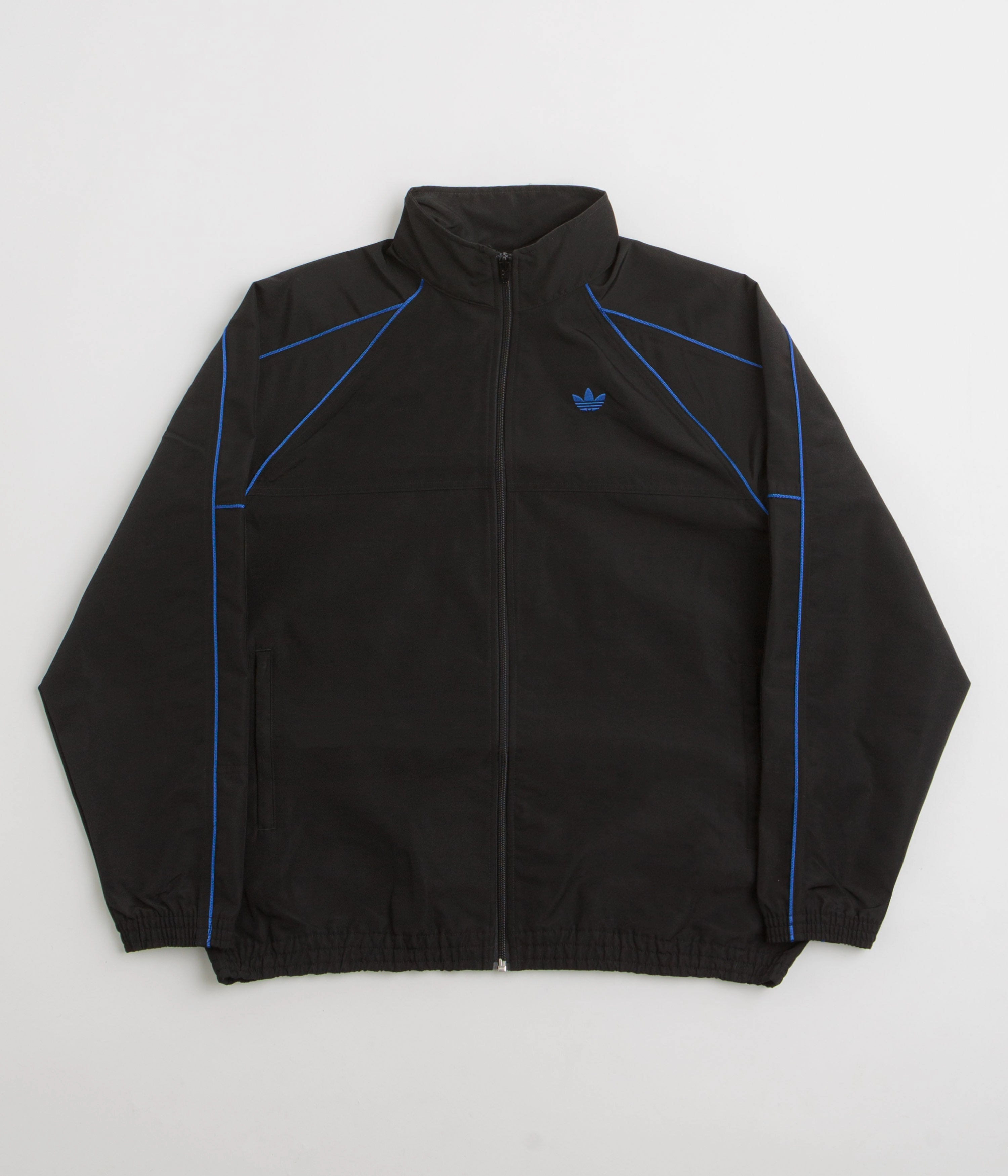 Adidas Gazelle Premiere Track Jacket - Black / White / Team Royal Blue Convertible Features colorful