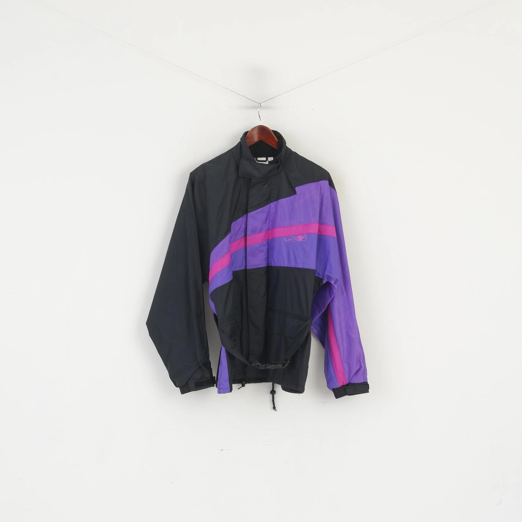 Boldor Men M Jacket Black Riding Nylon PVC Full Zipper Motocycle Full Zipper Top anniversary Team-sports