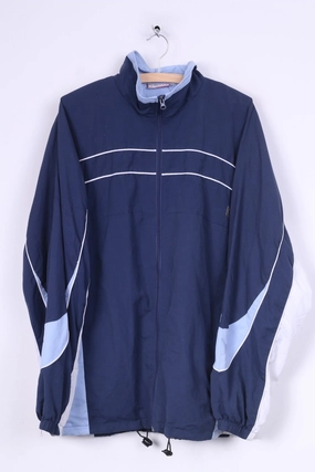 Penn U.S.A. Mens L Jacket Lightweight Full Zipper Blue American Sportswear Layer Comfort