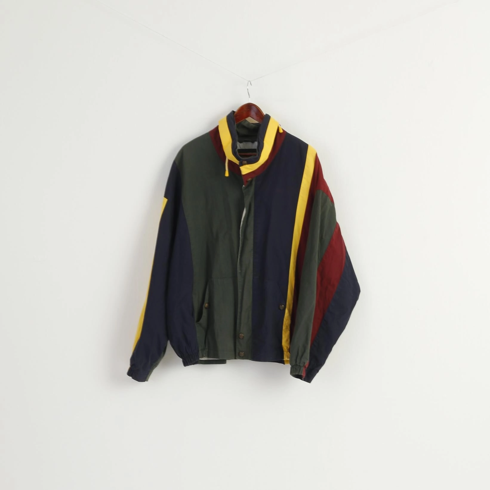 Weekend Wear Engineer Stratojac Men XL Jacket Vintage 90s Navy Bomber Full Zipper Classic Retro Top