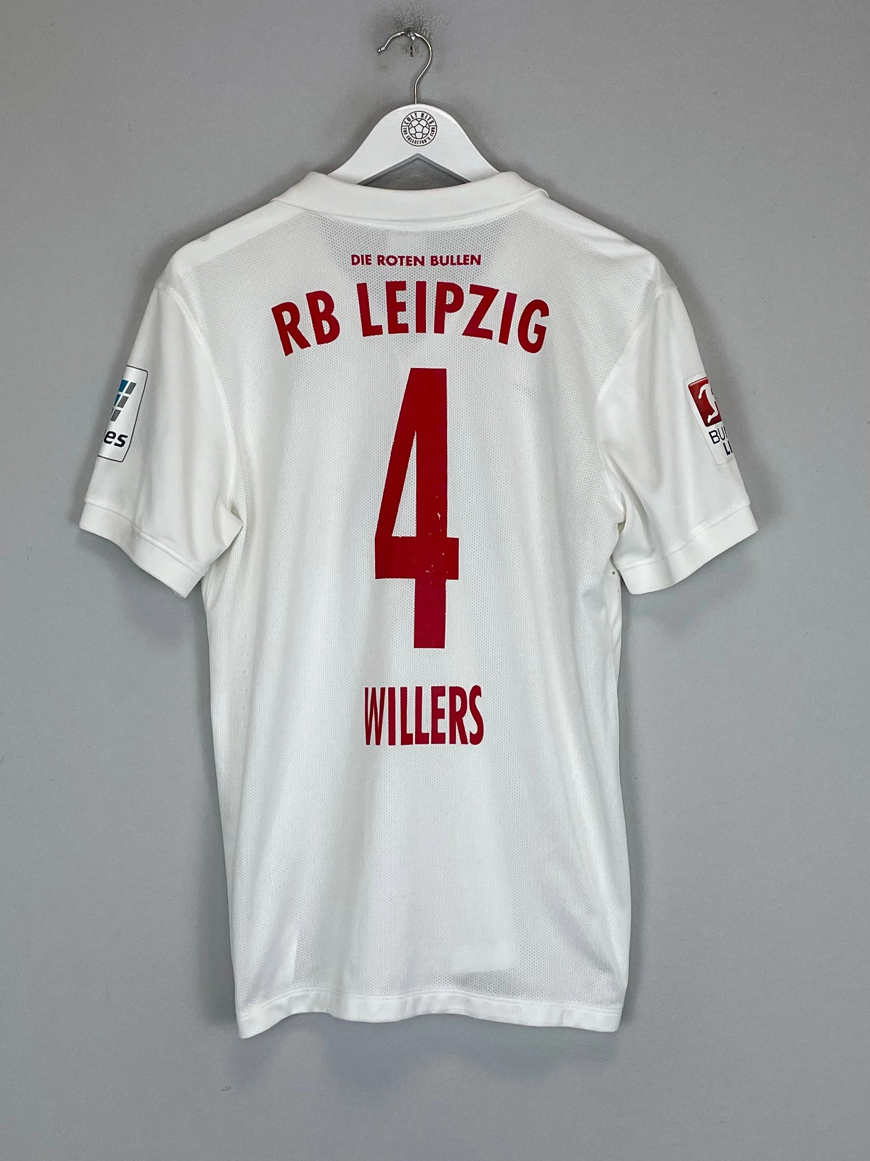 2014/15 RED BULL LEIPZIG WILLERS #4 *PLAYER ISSUE* HOME SHIRT (M) NIKE Stretchable Armholes All Purpose Knit