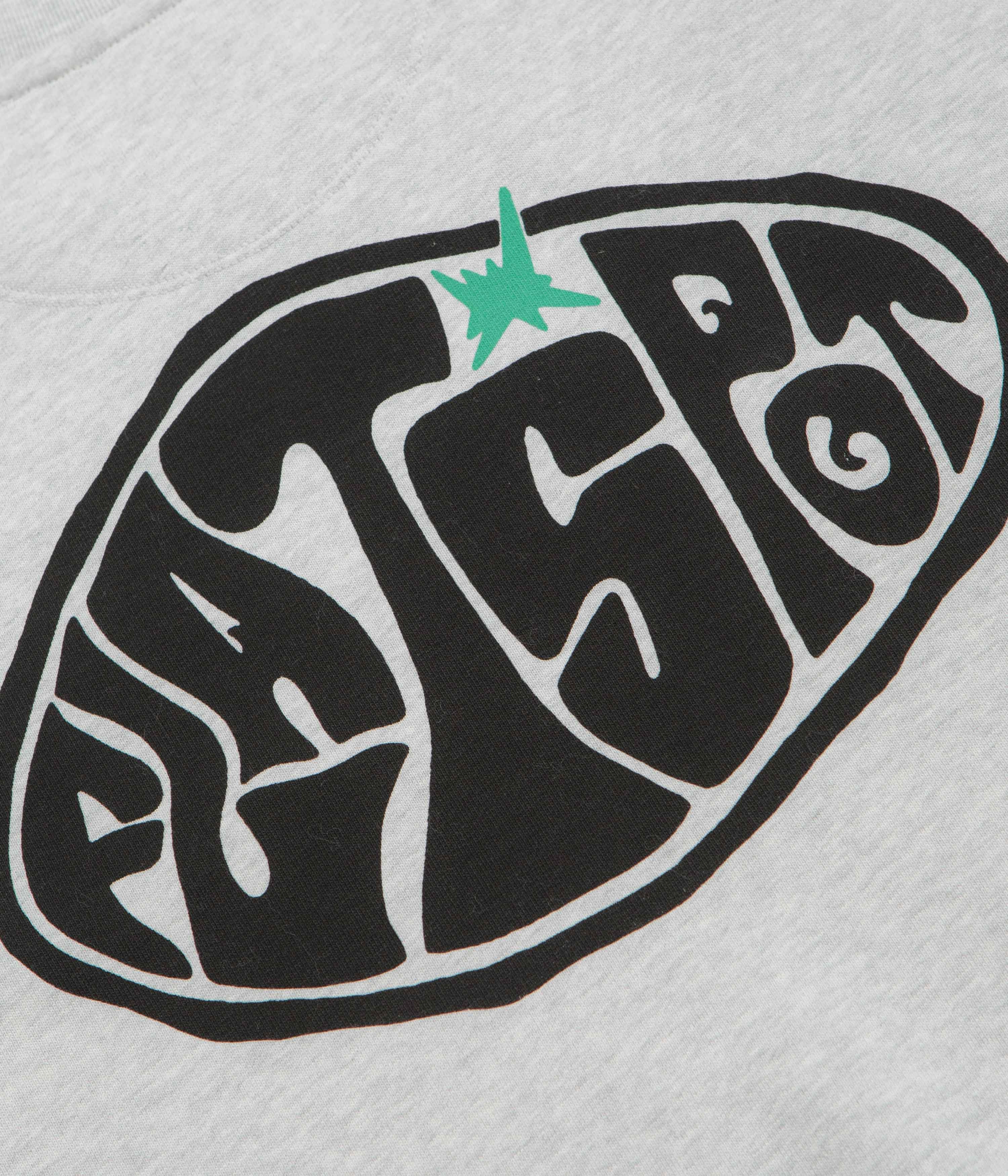 flatspot Hole Crewneck Sweatshirt - Cool Heather Grey Travel Comfort