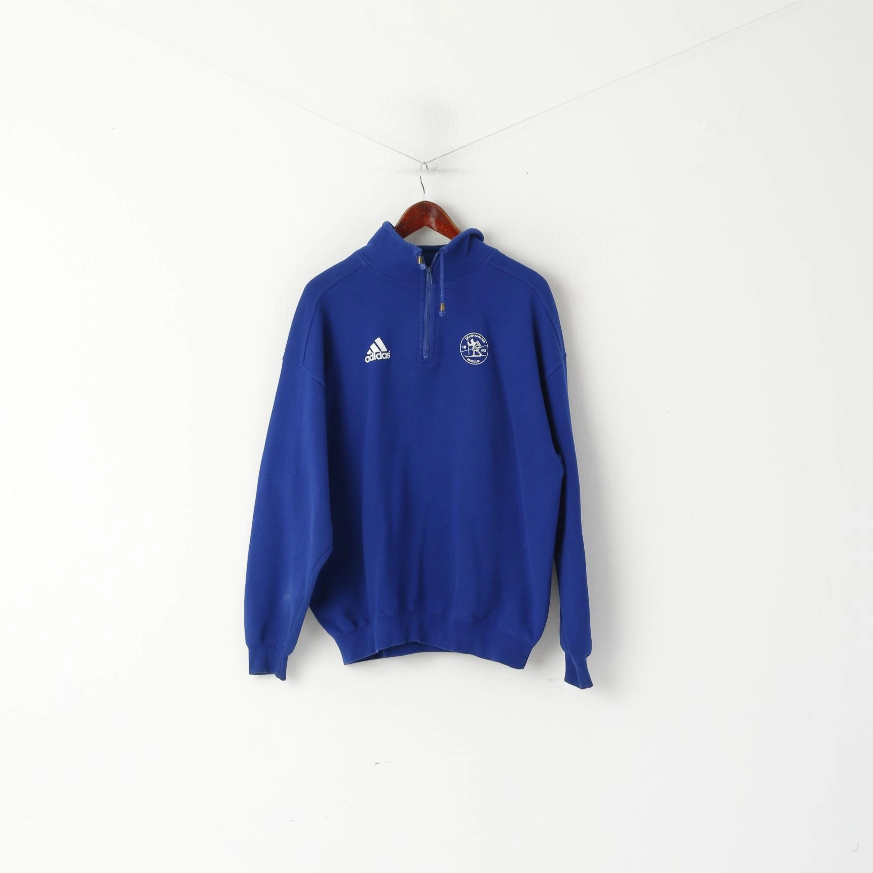 product gym ready performance Everyday Comforts Vintage Men L Sweatshirt Blue Cotton Lillehammer Ski Klub Inga-Lami 2002 Top