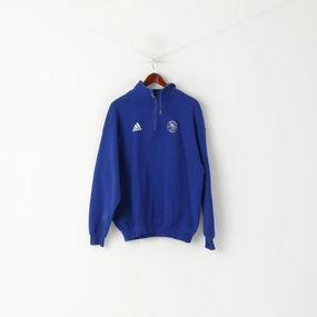 product gym ready performance Everyday Comforts Vintage Men L Sweatshirt Blue Cotton Lillehammer Ski Klub Inga-Lami 2002 Top