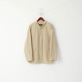 Weather Protection suitable for birthdays Camel Active Men 98 M Jacket Beige Cotton Vintage Lightweight Full Zipper Top