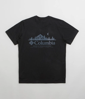 Columbia Rapid Ridge Back Graphic II T-Shirt - Black / Heavenly Horizons ReinforcedHems