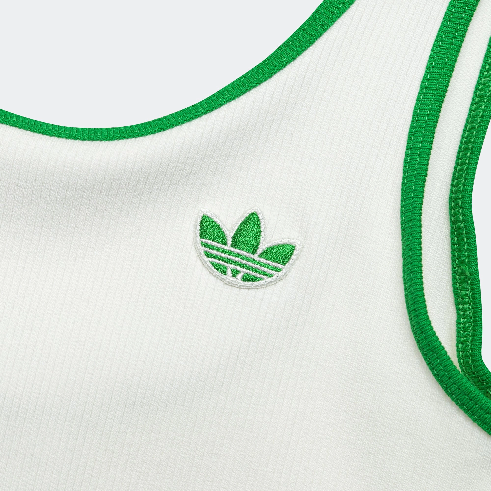 Womens Tank Top x Sporty & Rich - Off White/Green Gym workout Fashionable Piece