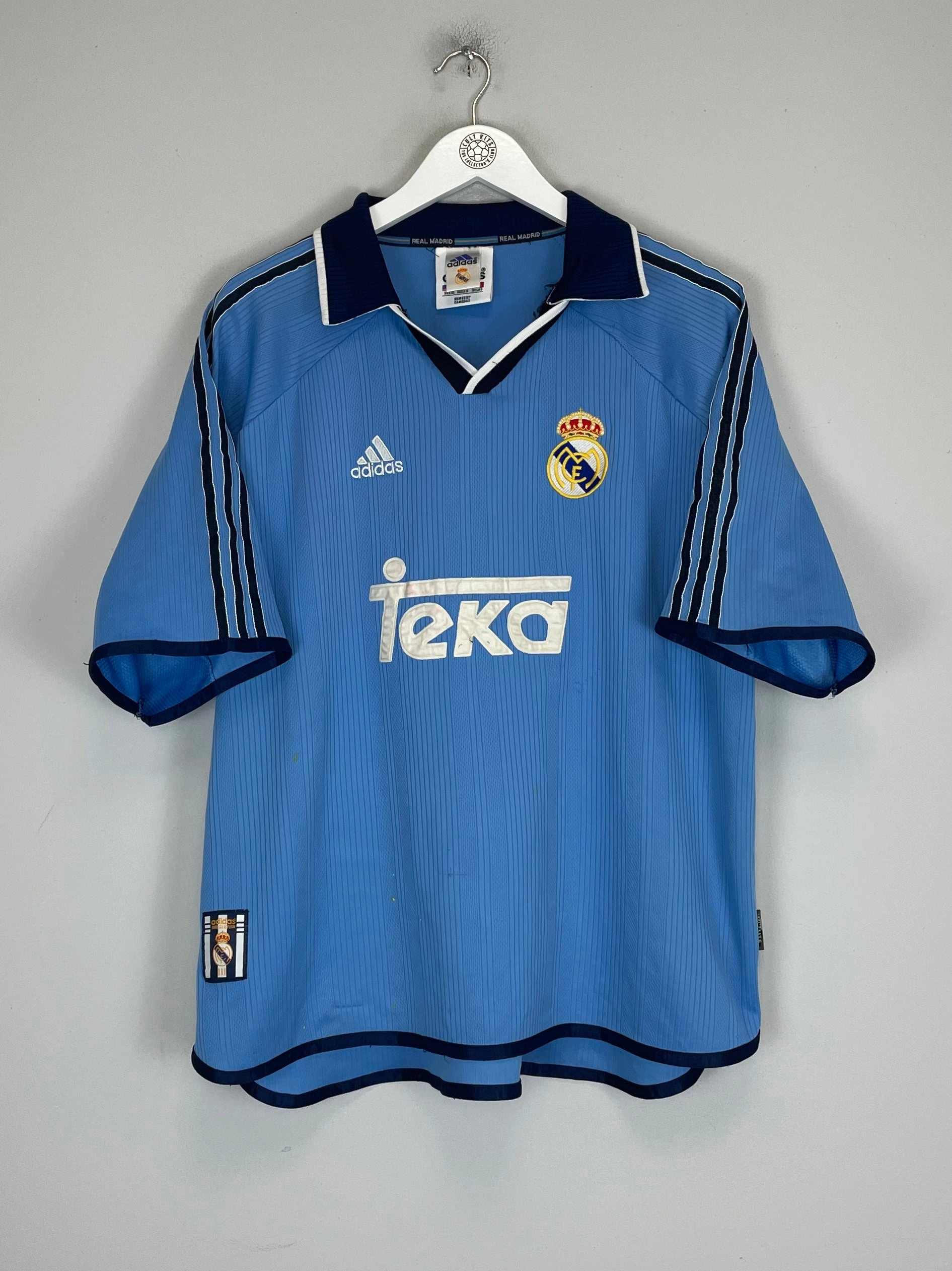 1999/00 REAL MADRID THIRD SHIRT (XL) ADIDAS Four Way Stretch Light Stretch