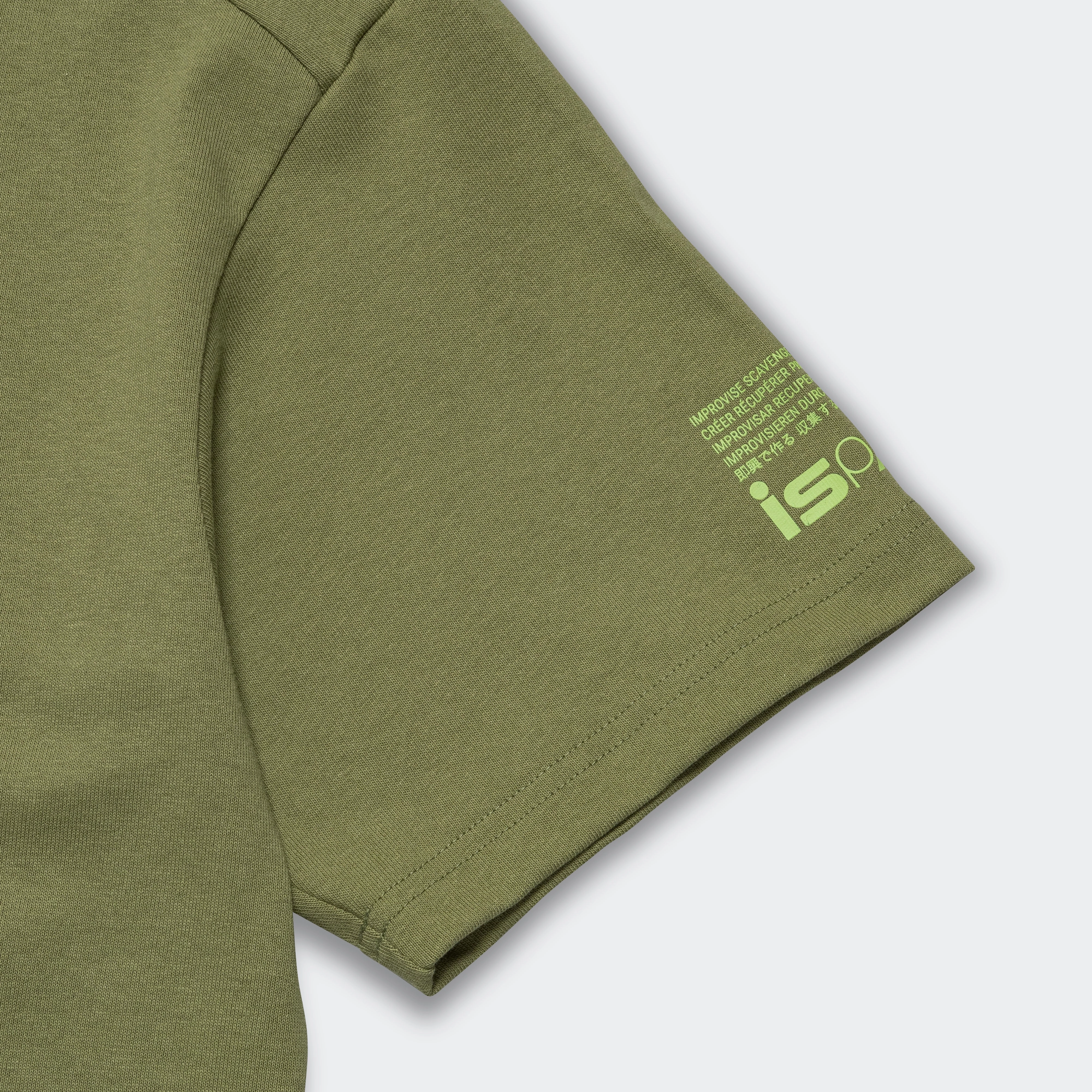 Job Interview Layered Look Wear ISPA SS Tee - Alligator/Ghost Green