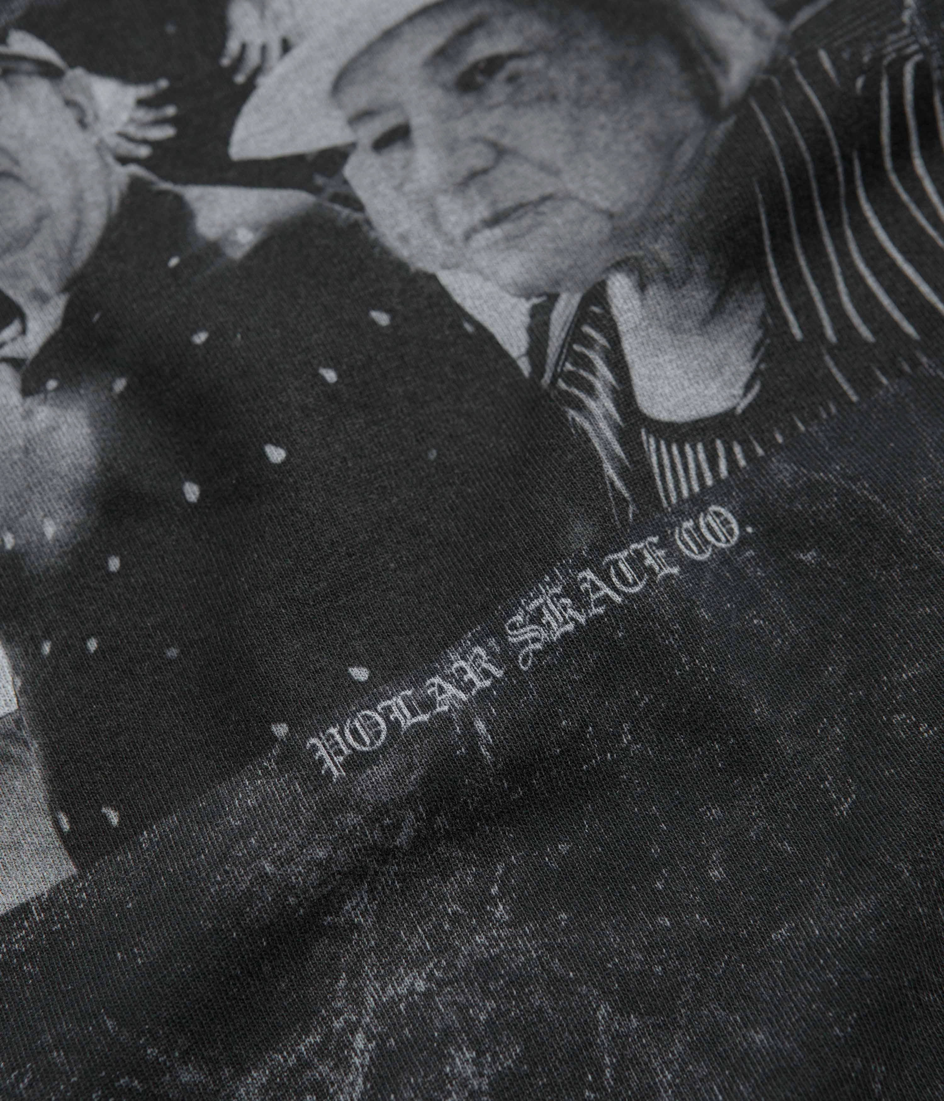 Plus size clothing Contrast Inner Binding Polar Pride Long Sleeve T-Shirt - Black