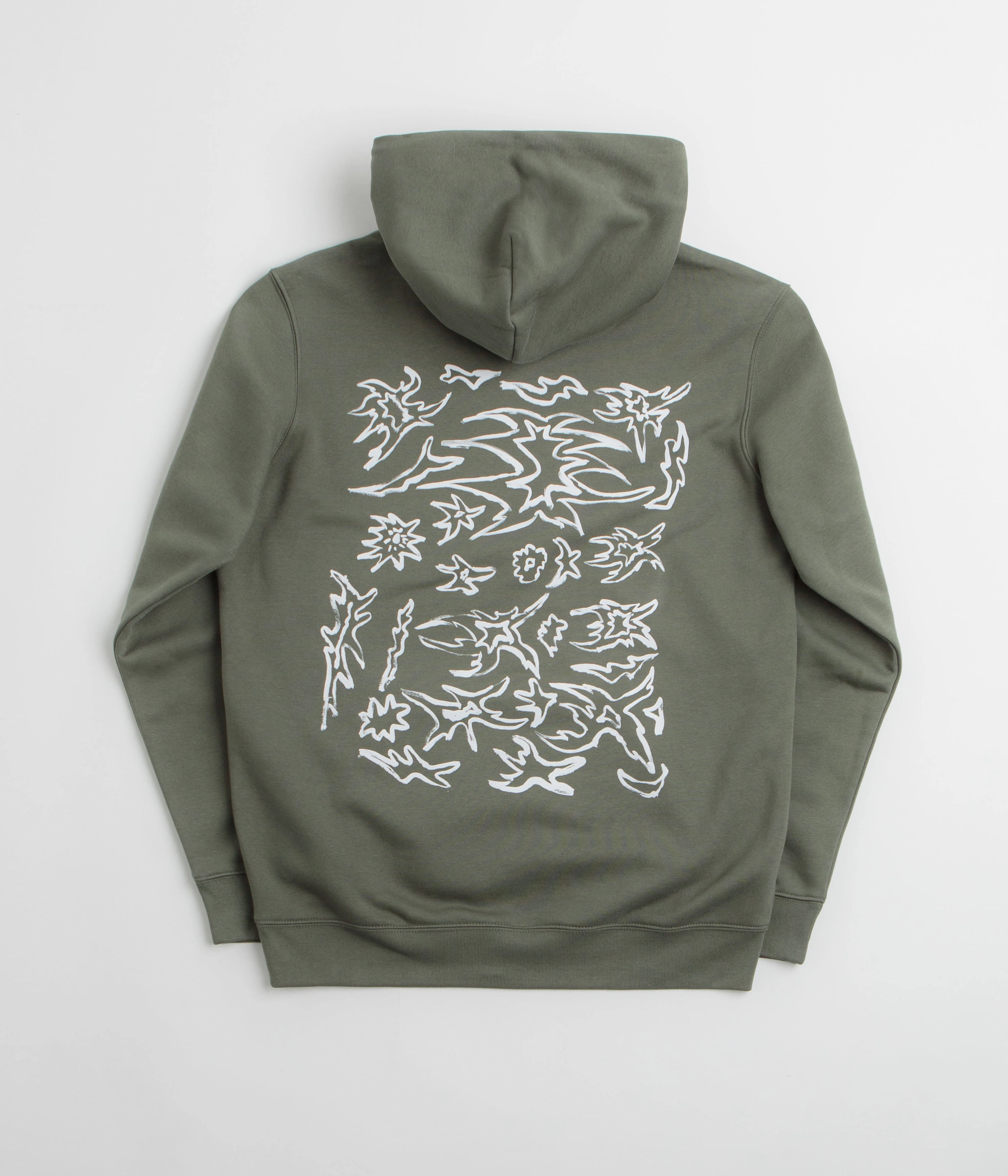 Streetwear Fan Swimming wear Poetic Collective Tribal Hoodie - Khaki