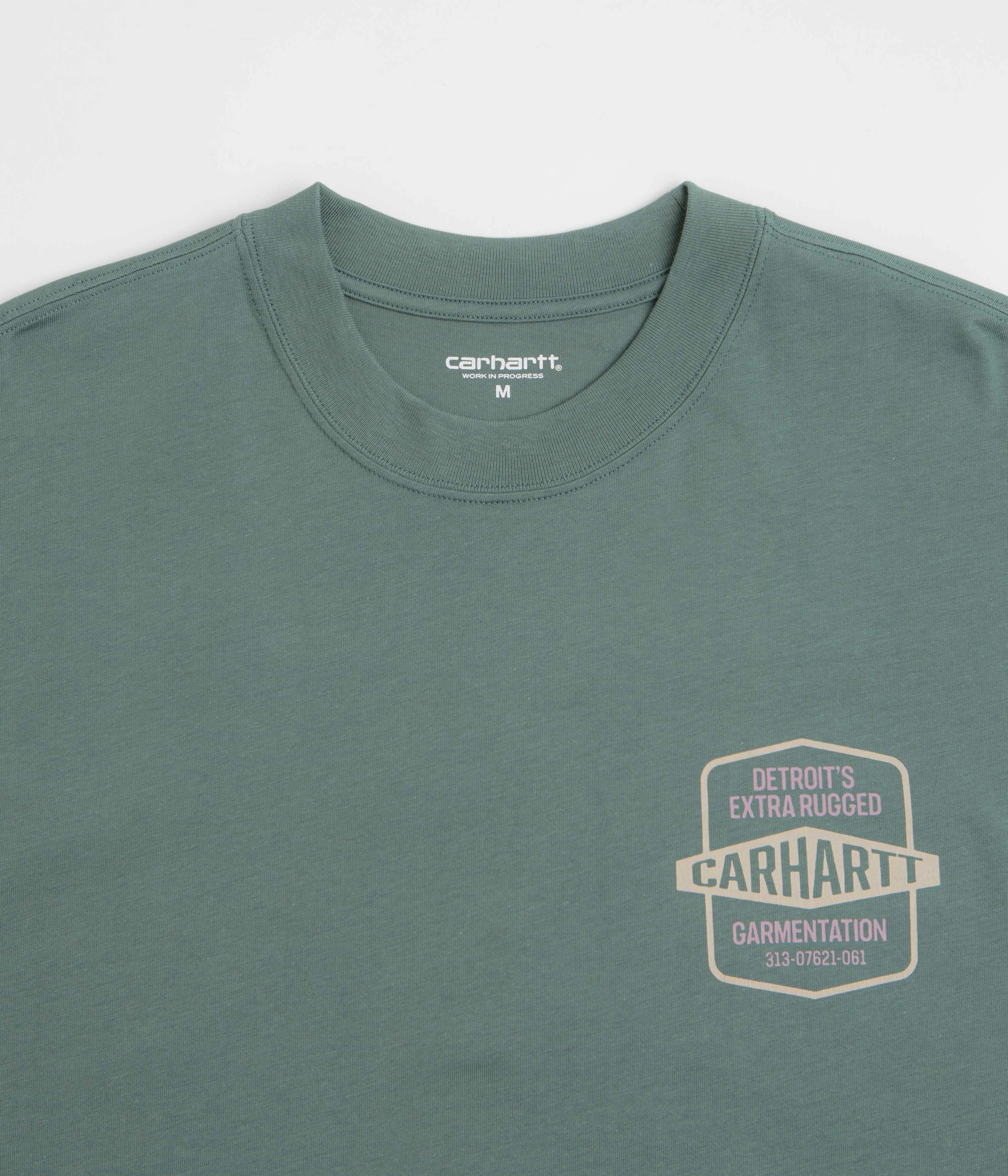 Carhartt Networks T-Shirt - Silver Pine Fashion-Forward Fit Reinforced Shoulder Stitching