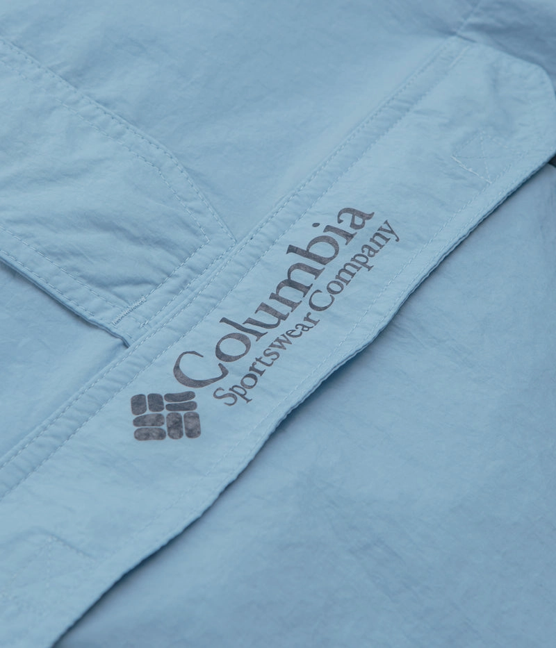 Columbia Challenger Windbreaker Anorak - Ripple Blue / Dark Mountain Gloves