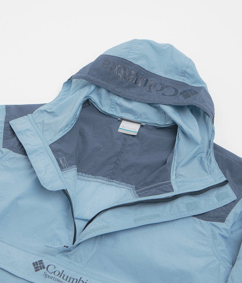 popular in Africa Columbia Challenger Windbreaker Anorak - Ripple Blue / Dark Mountain