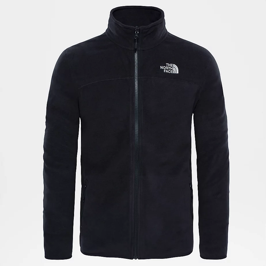 The North Face Men's 100 Glacier Full Zip Fleece | BLACK Moisture control