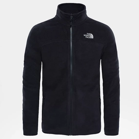 The North Face Men's 100 Glacier Full Zip Fleece | BLACK Casual Outdoor Base Coverage