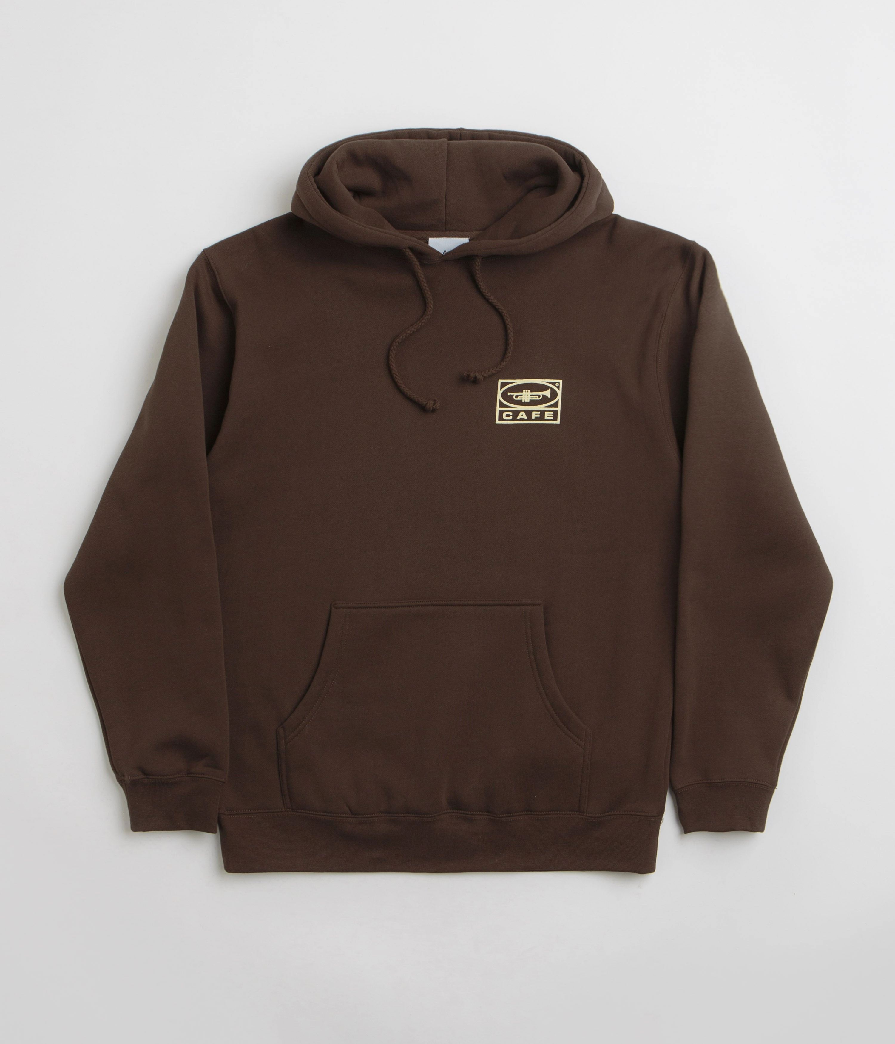 Skateboard Cafe 45 Hoodie - Coffee Low Profile Branding Dragonfly like