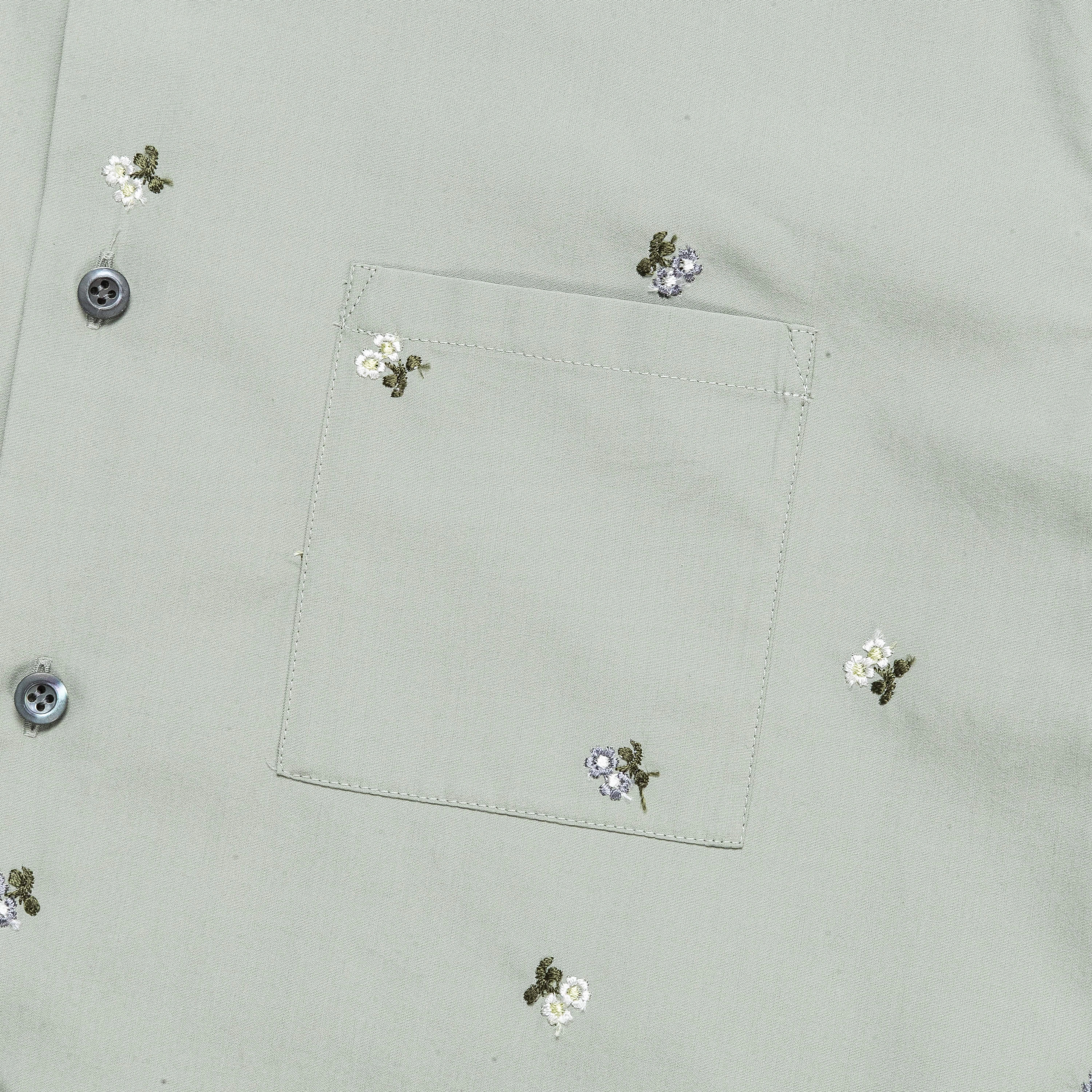 Premium Quality Popeline Shirt - Argile Flowers