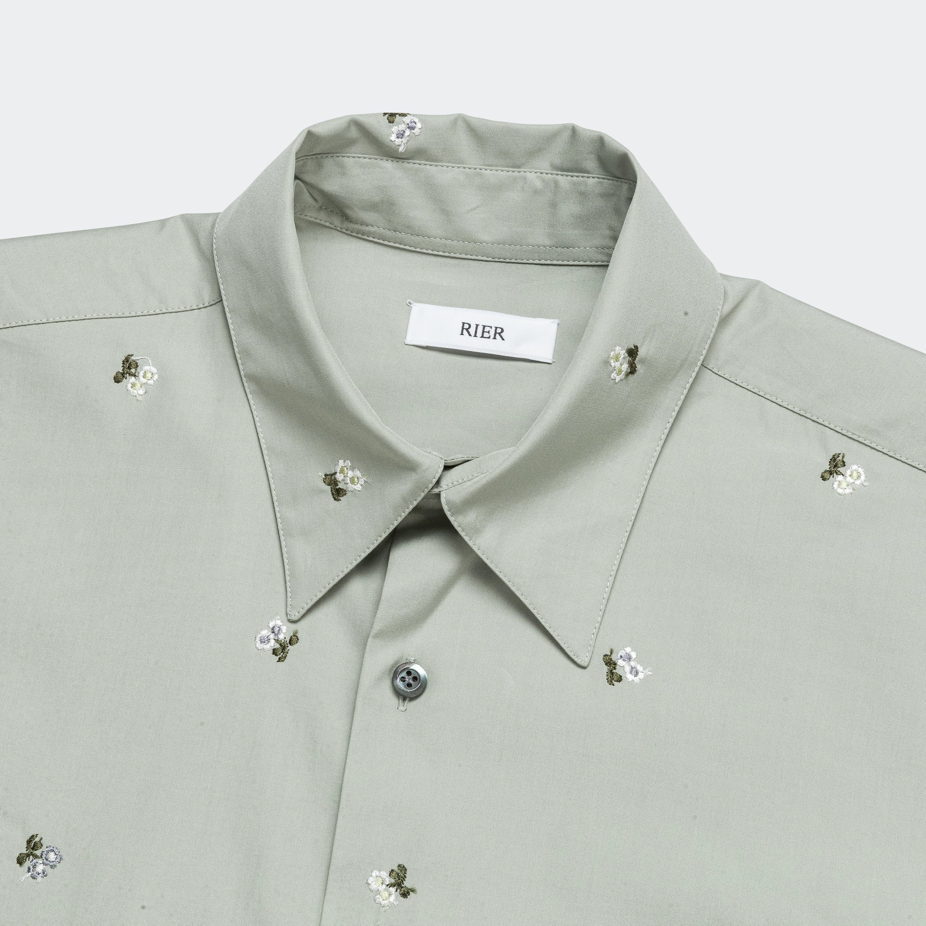 Popeline Shirt - Argile Flowers Moisture Wicking Layer Hypoallergenic Lining