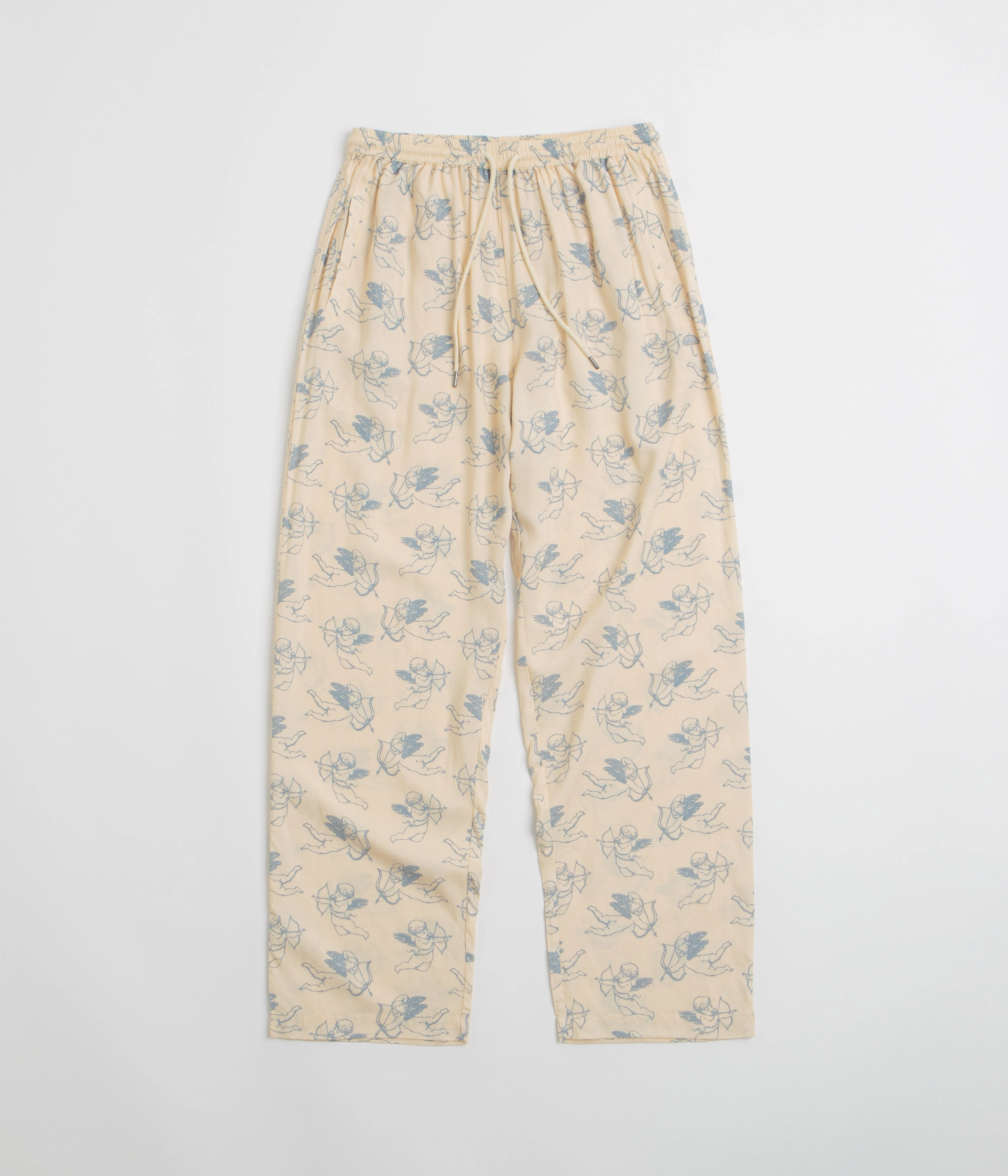 Non Irritating Tags Layered Look Helas Angels Pyjama Pants - Beige