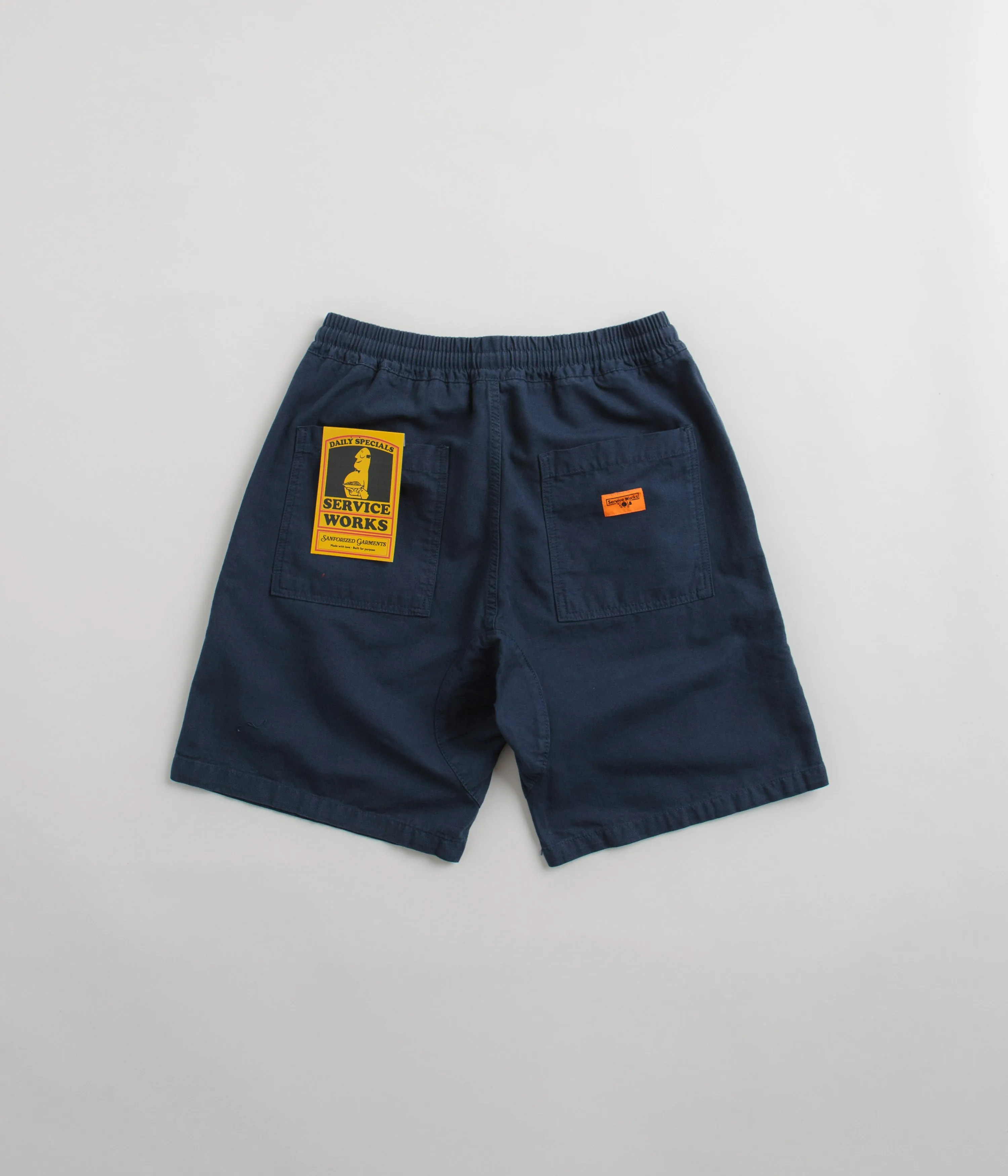 Comfortable Design Service Works Classic Chef Shorts - Navy