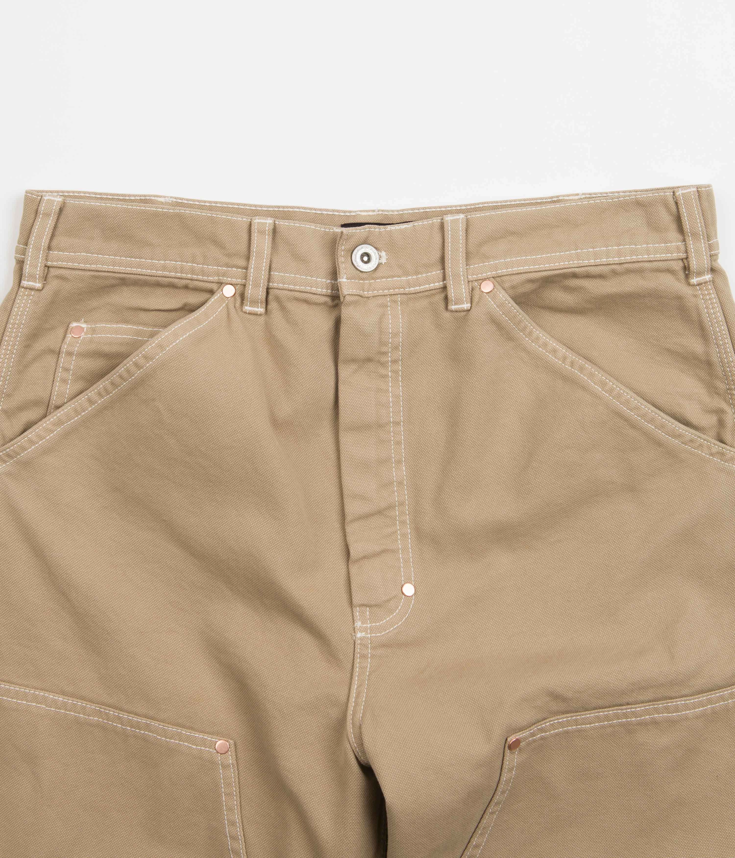 Stan Ray Double Knee Pants - Khaki Duck Structured fabric Soft and Stretchy