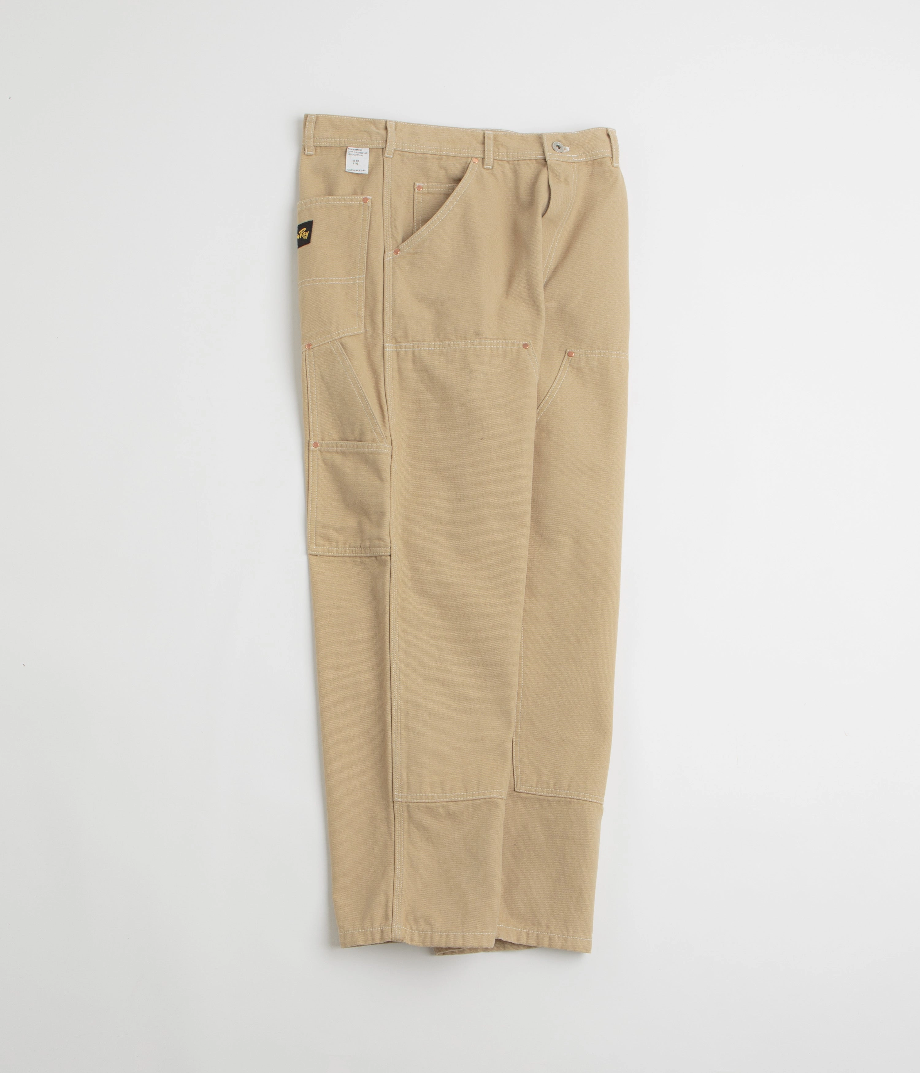 Stan Ray Double Knee Pants - Khaki Duck Stretch Motion Tear Resistant Fabric