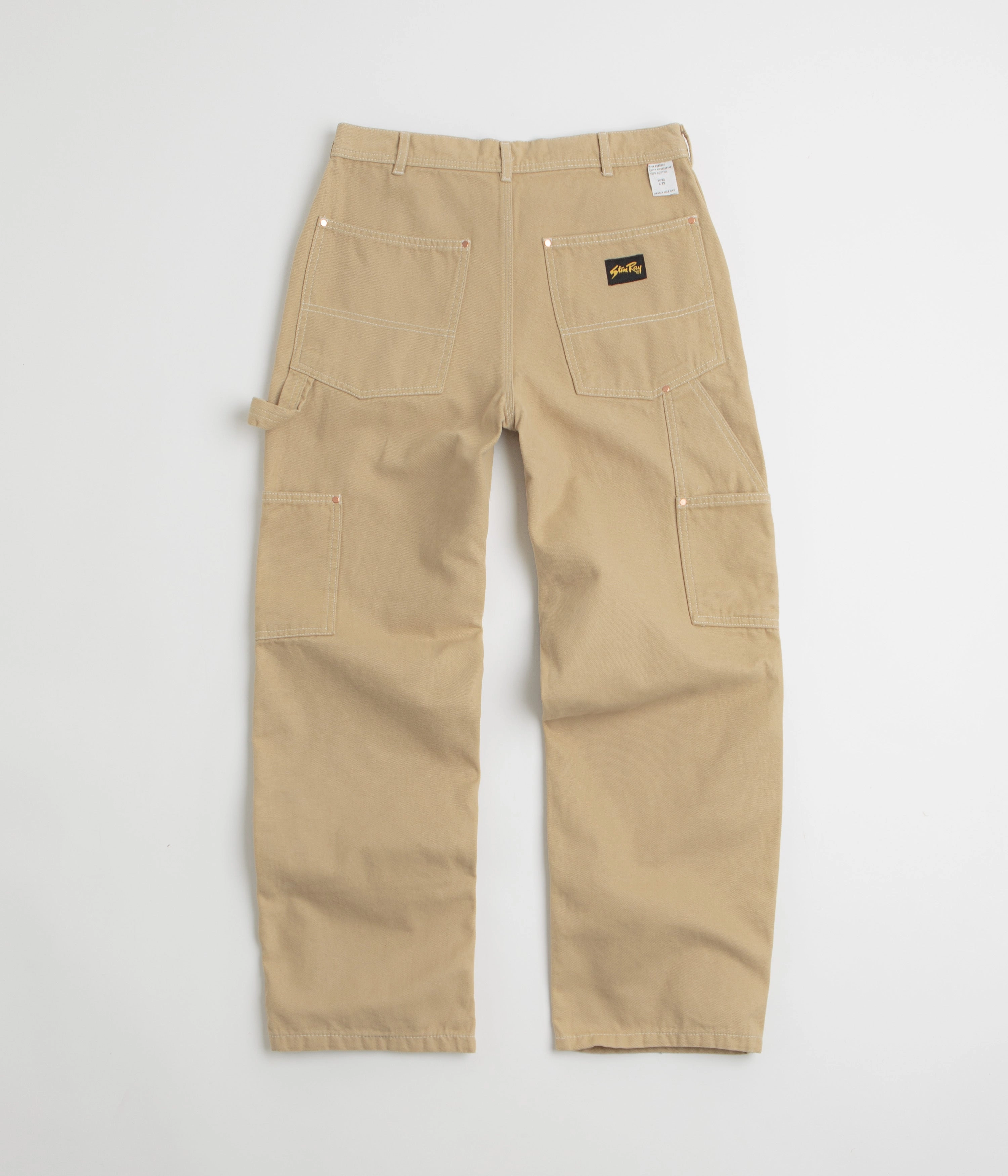 Stan Ray Double Knee Pants - Khaki Duck Sustainable Material Blend Recycled fibers