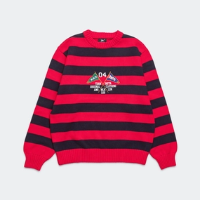 Striped Flag Knitted Sweater - Multi Seasonal Wear
