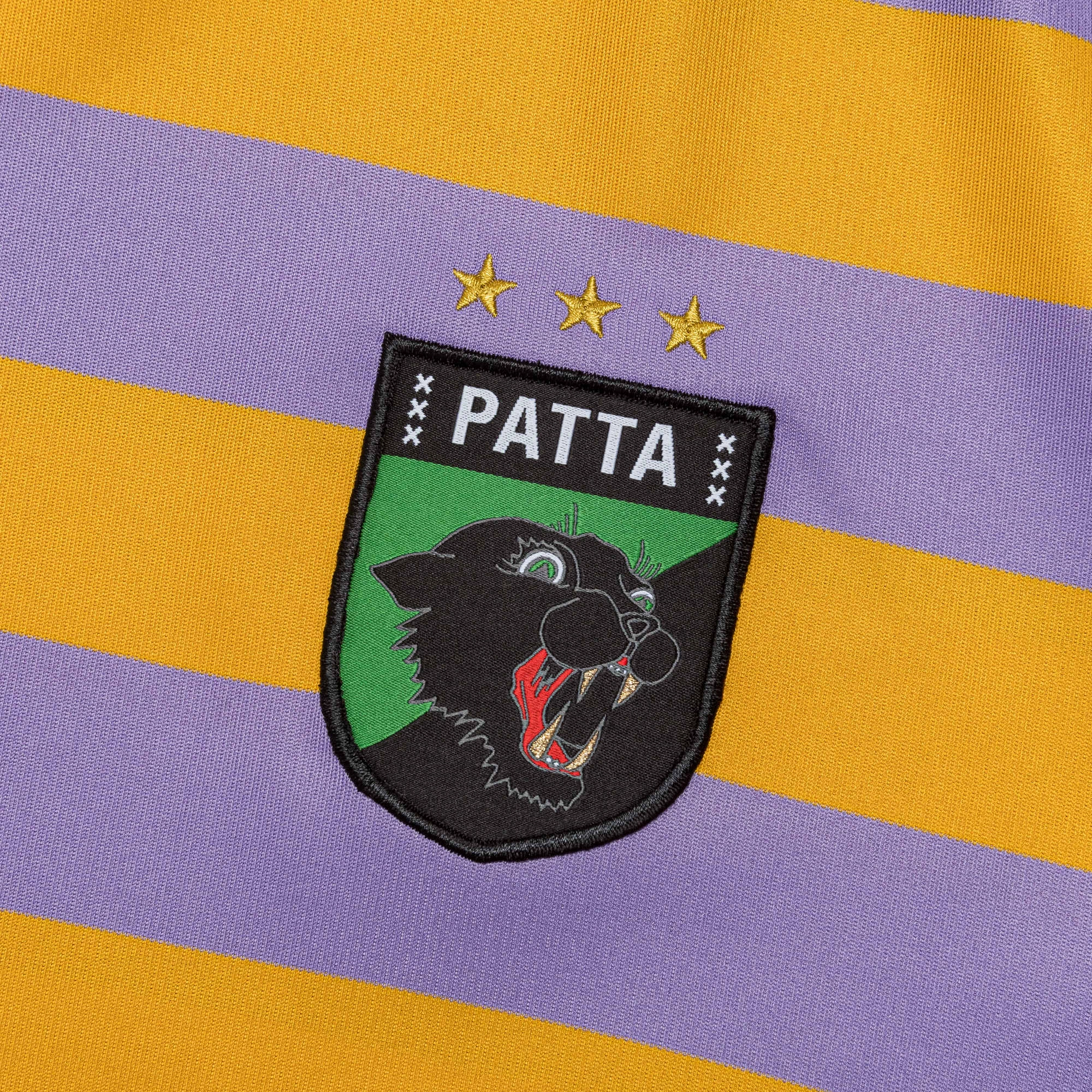 Striped LS Football Jersey - Chalk Violet Solid Hue Minimalist fashion