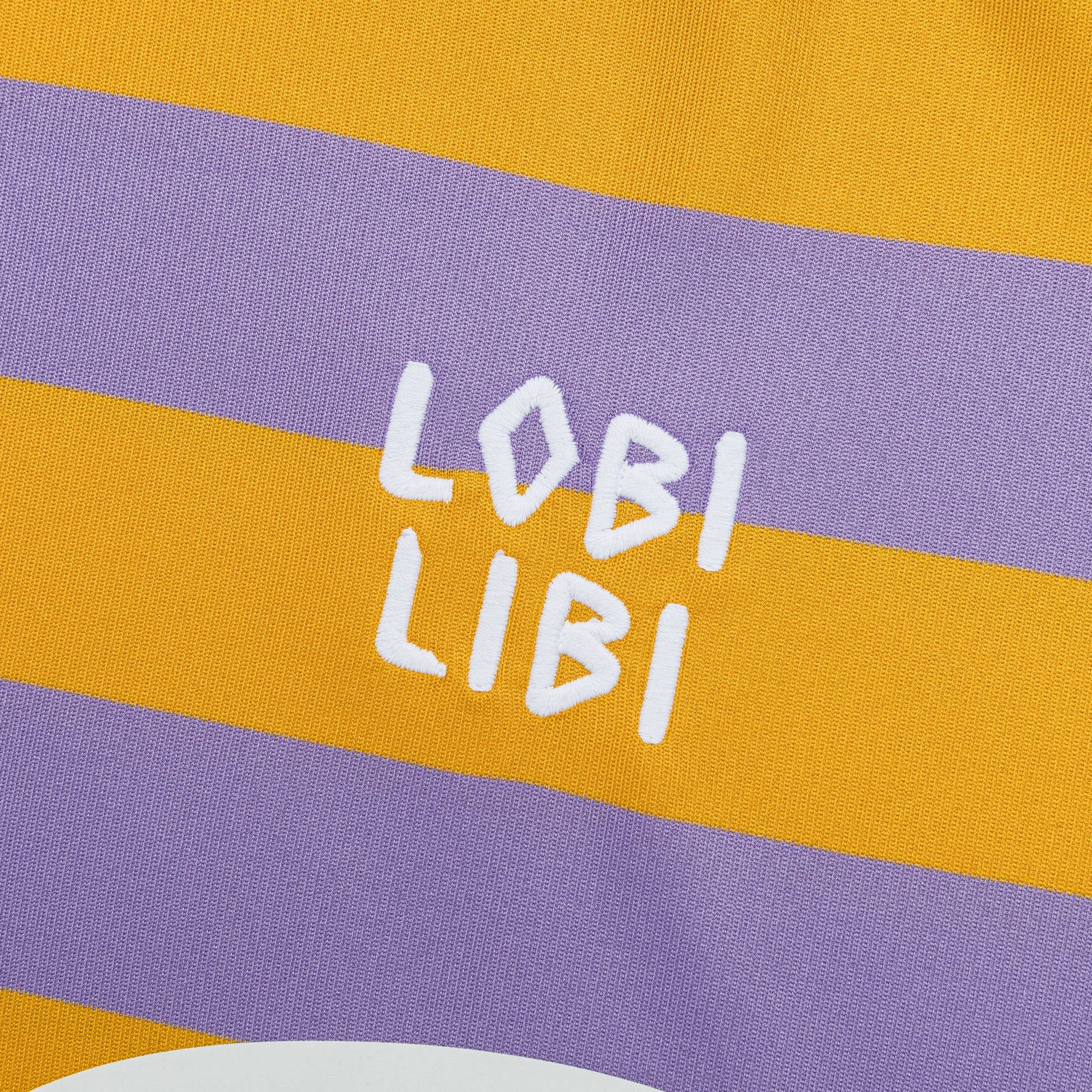 Cuffed hem Youthful Appeal Striped LS Football Jersey - Chalk Violet