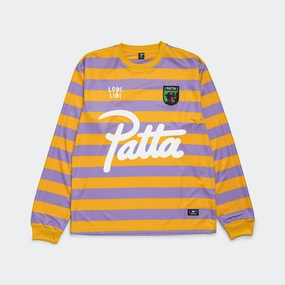 Striped LS Football Jersey - Chalk Violet Moisture wicking Interview Ready