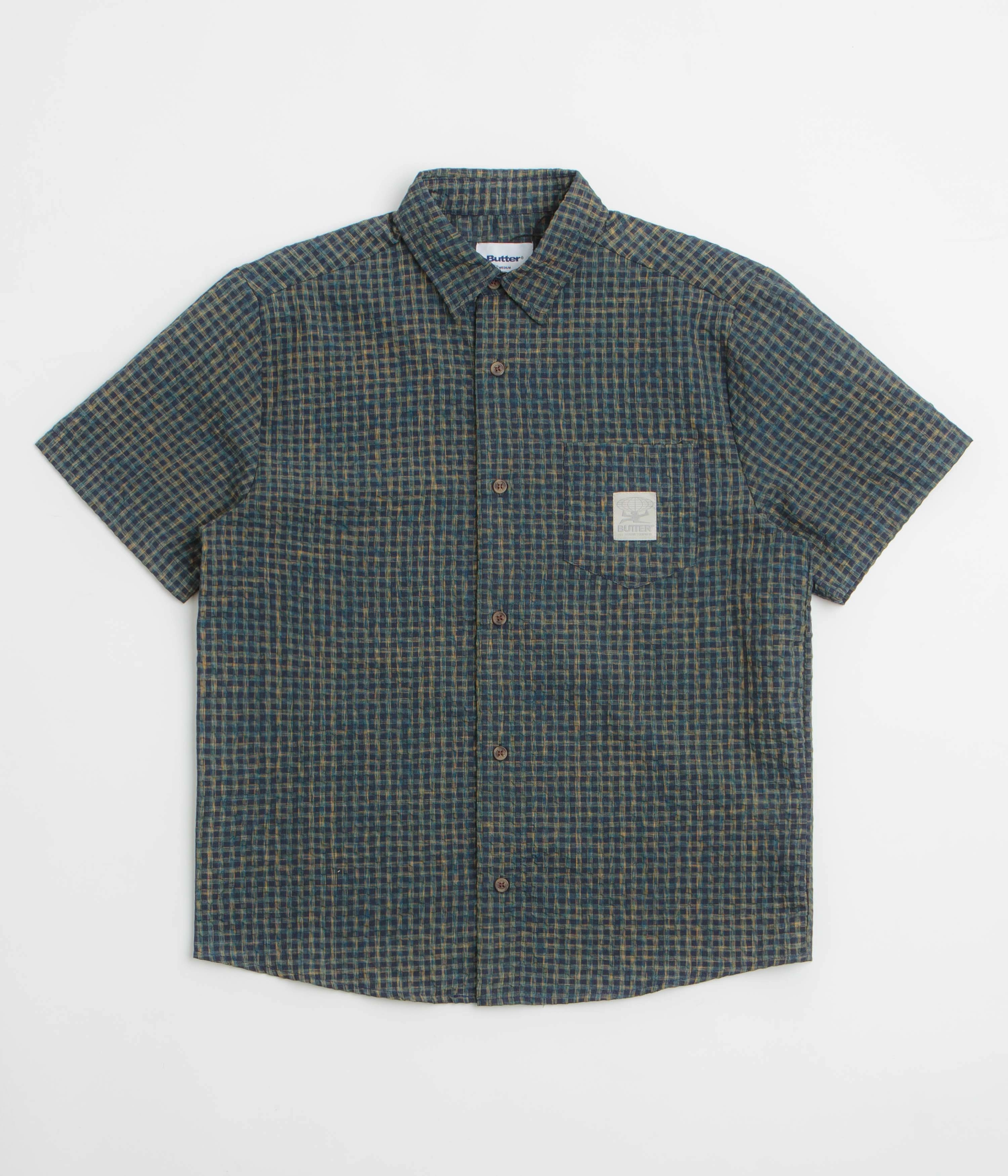 Butter Goods Equipment Short Sleeve Shirt - Navy Cultural Inspired Relaxed Comfort