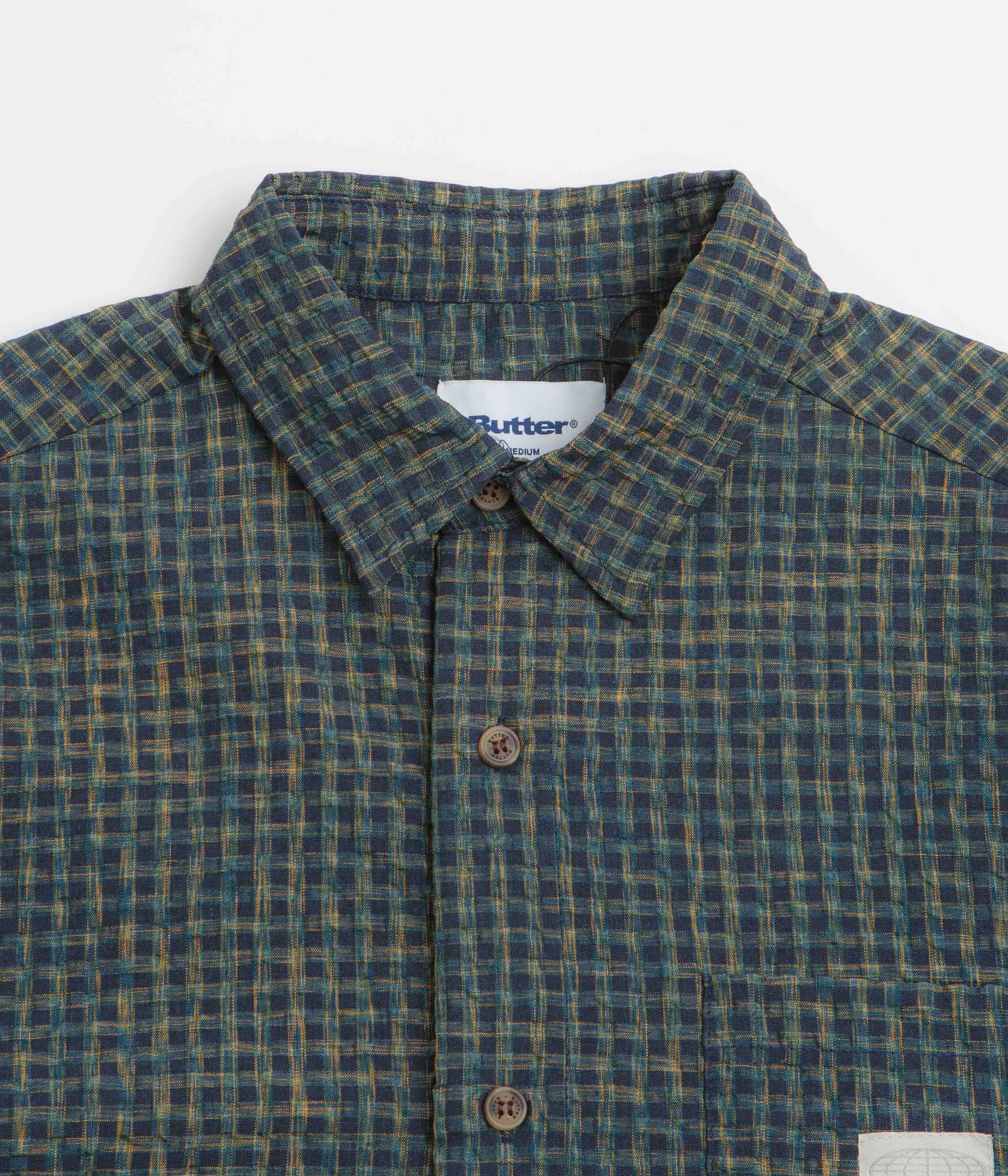 Butter Goods Equipment Short Sleeve Shirt - Navy Trendsetter Choice