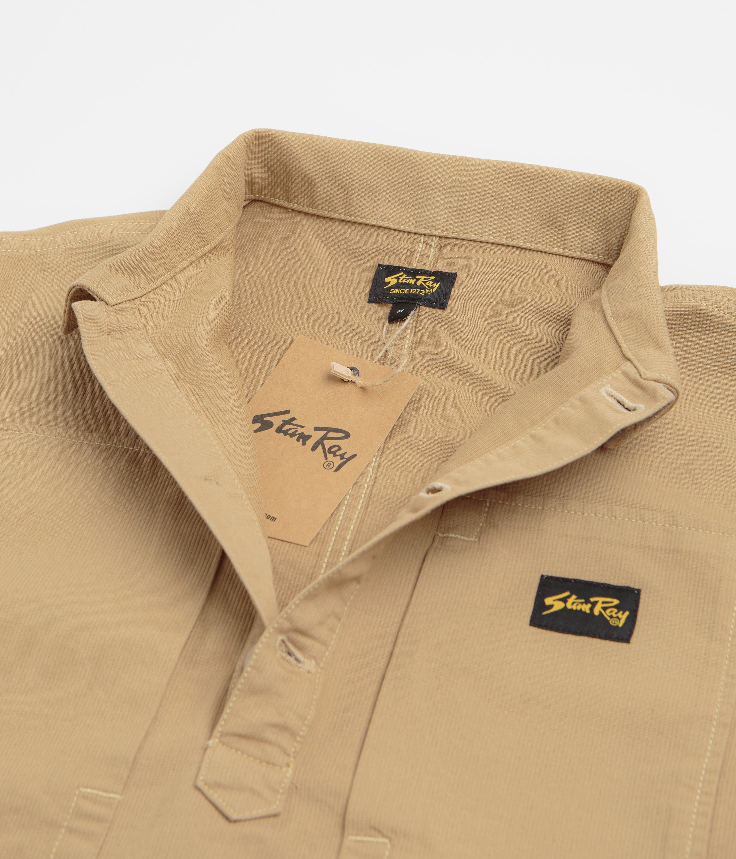 Stan Ray Painters Pop Over Shirt - Khaki Bedford Functional Design Holiday Gift