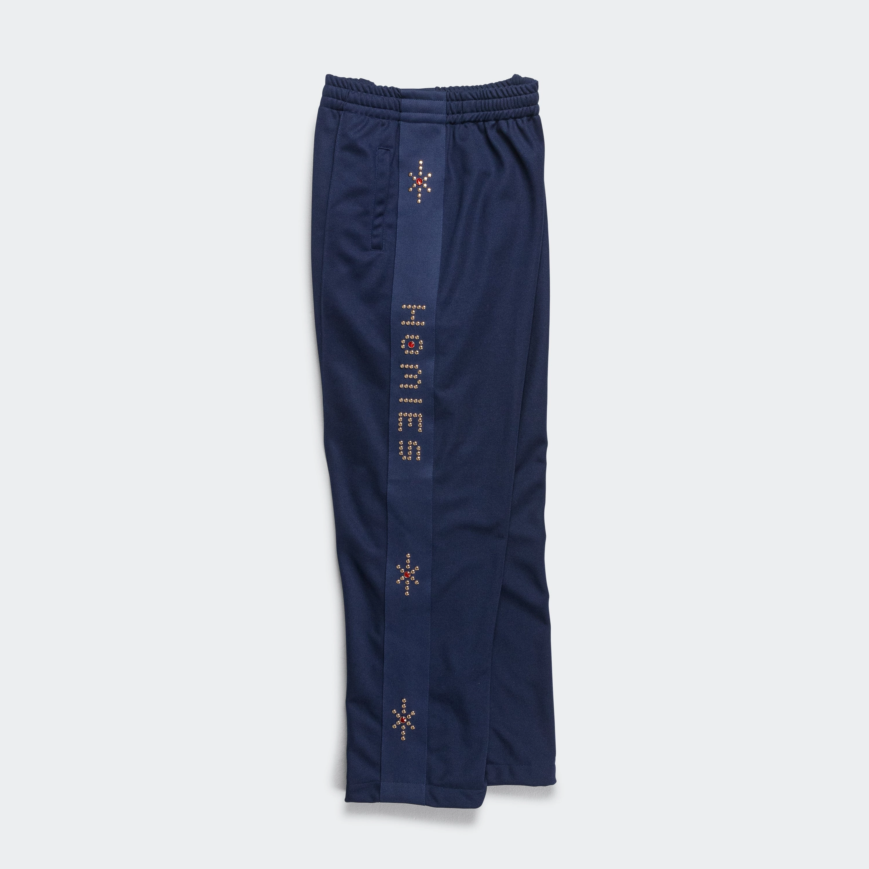 Studded Track Pant - Navy SmoothZipper