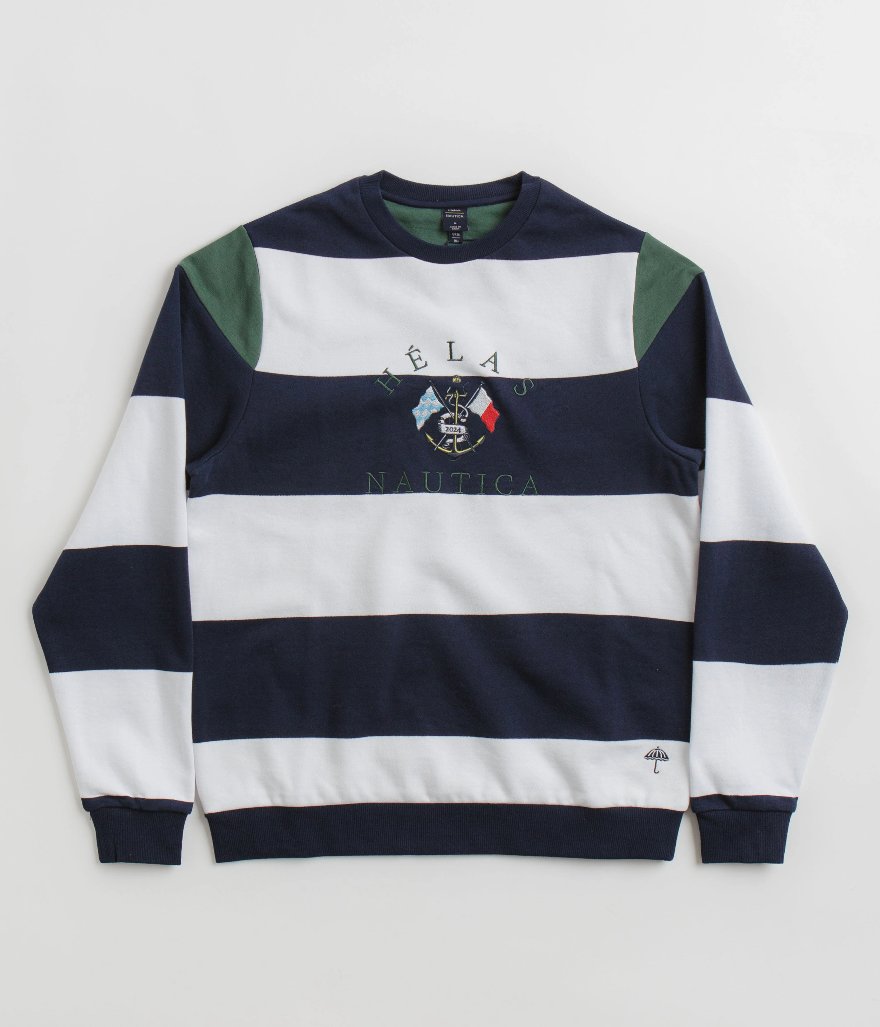 Helas x Nautica Crewneck Sweatshirt - Navy / White Cool Comfort