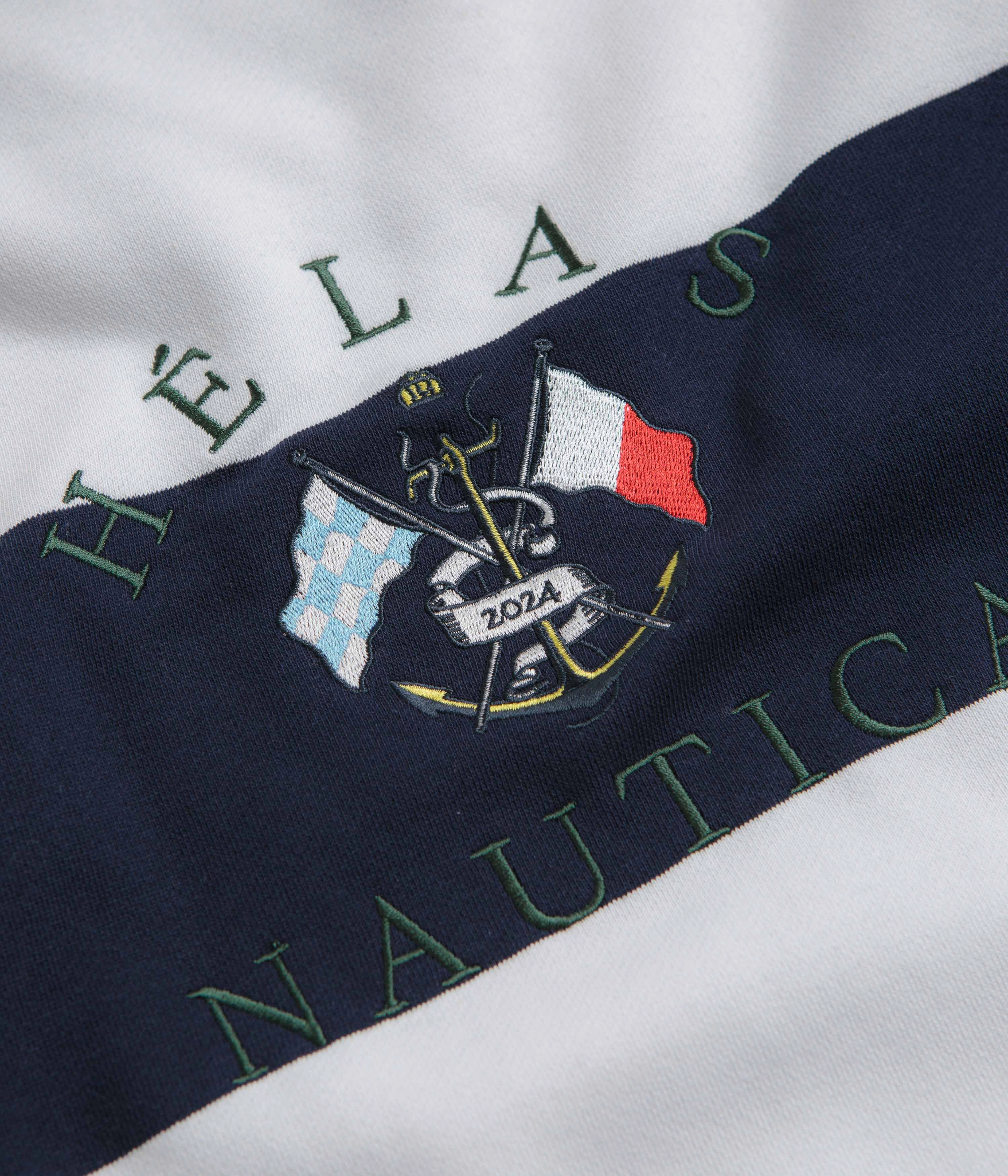 Petite Cut Helas x Nautica Crewneck Sweatshirt - Navy / White