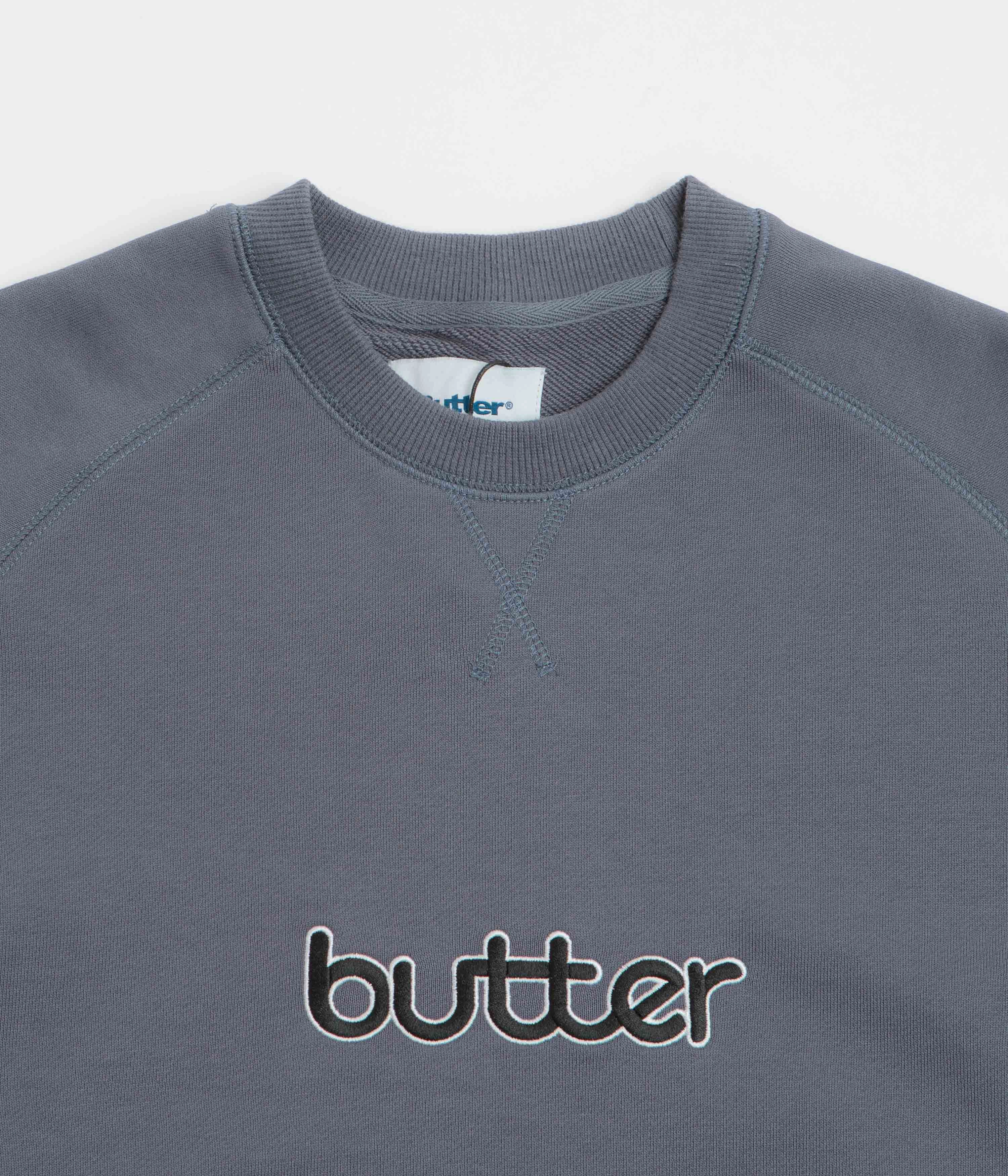 Urban Wear Easy to store Butter Goods Aspect Crewneck Sweatshirt - Slate / Denim