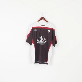 Double Stitched Seams Layering Essential Tuta Drammen Men XXL Shirt Black Basketballkubb #9 Vintage Jersey Top
