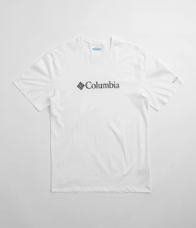 Relaxed Look Columbia CSC Basic Logo Short Sleeve T-Shirt - White