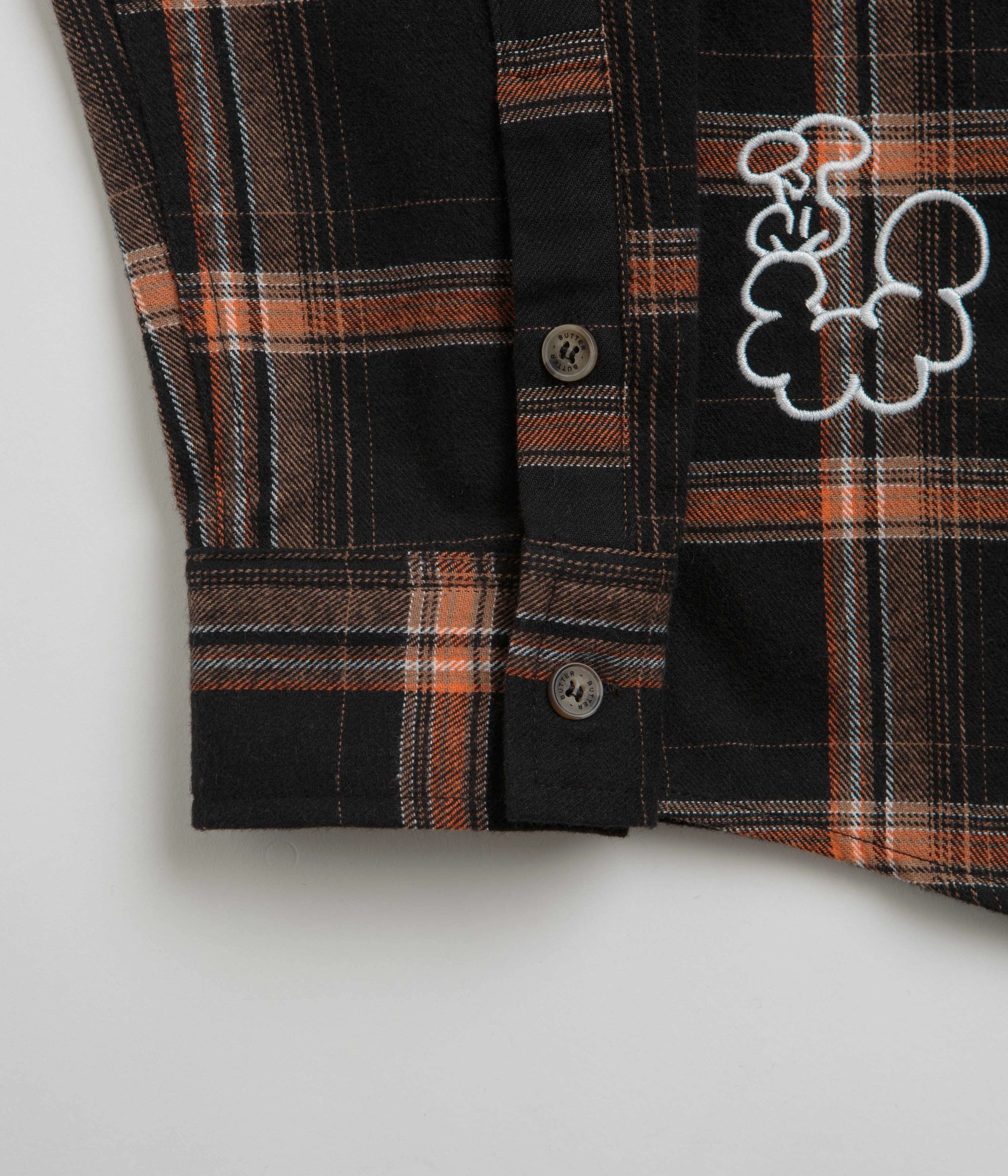 Butter Goods Bugs Flannel Shirt - Black Soft Material