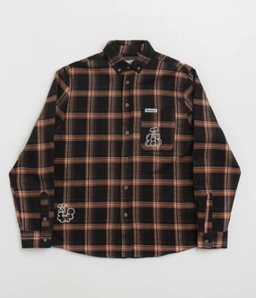 Butter Goods Bugs Flannel Shirt - Black Sophisticated Style Relaxed Comfort
